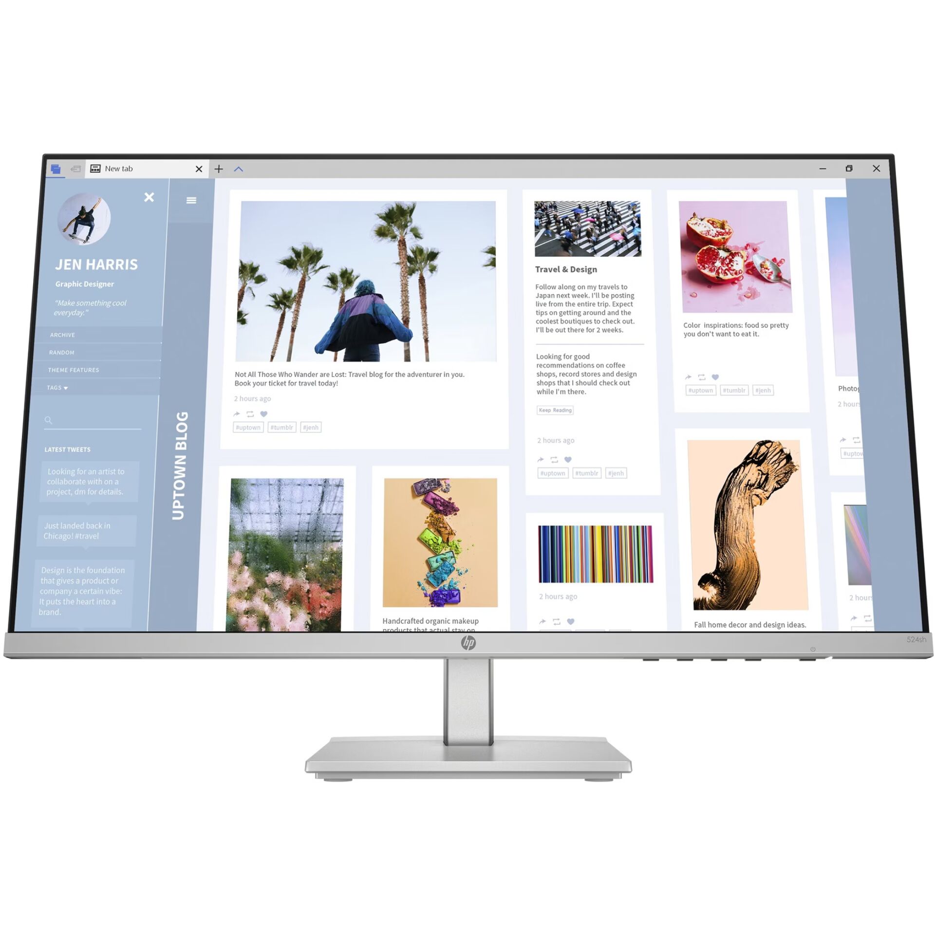 Monitor, LED, 27-Zoll, HP, Dünnrand