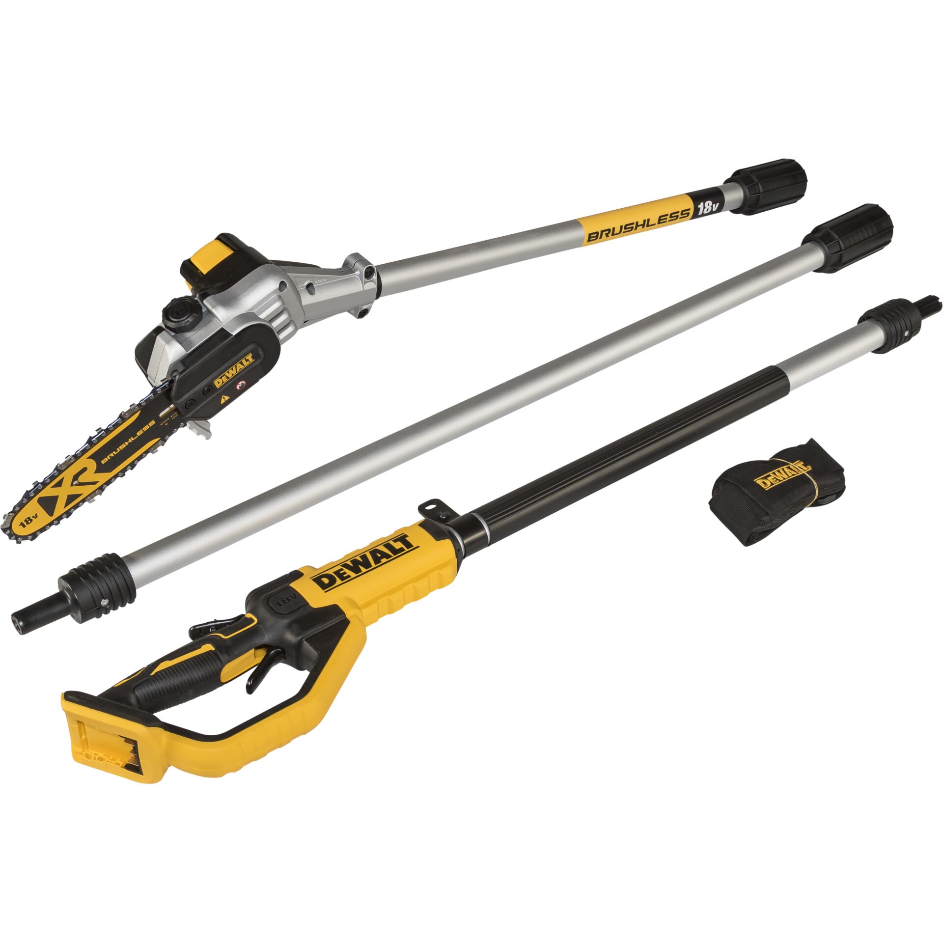 Akku-Heckenschneider, Säbelsäge, Schlankes Stangensystem, 18V, DeWalt-Set