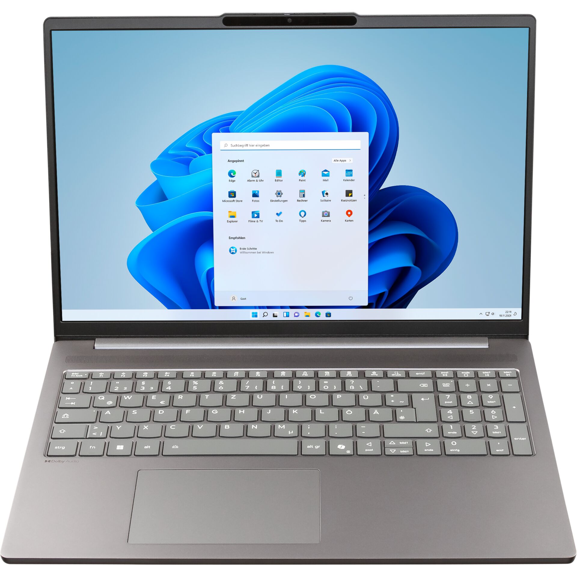 laptop, notebook, ultrabook, silber, Tastatur