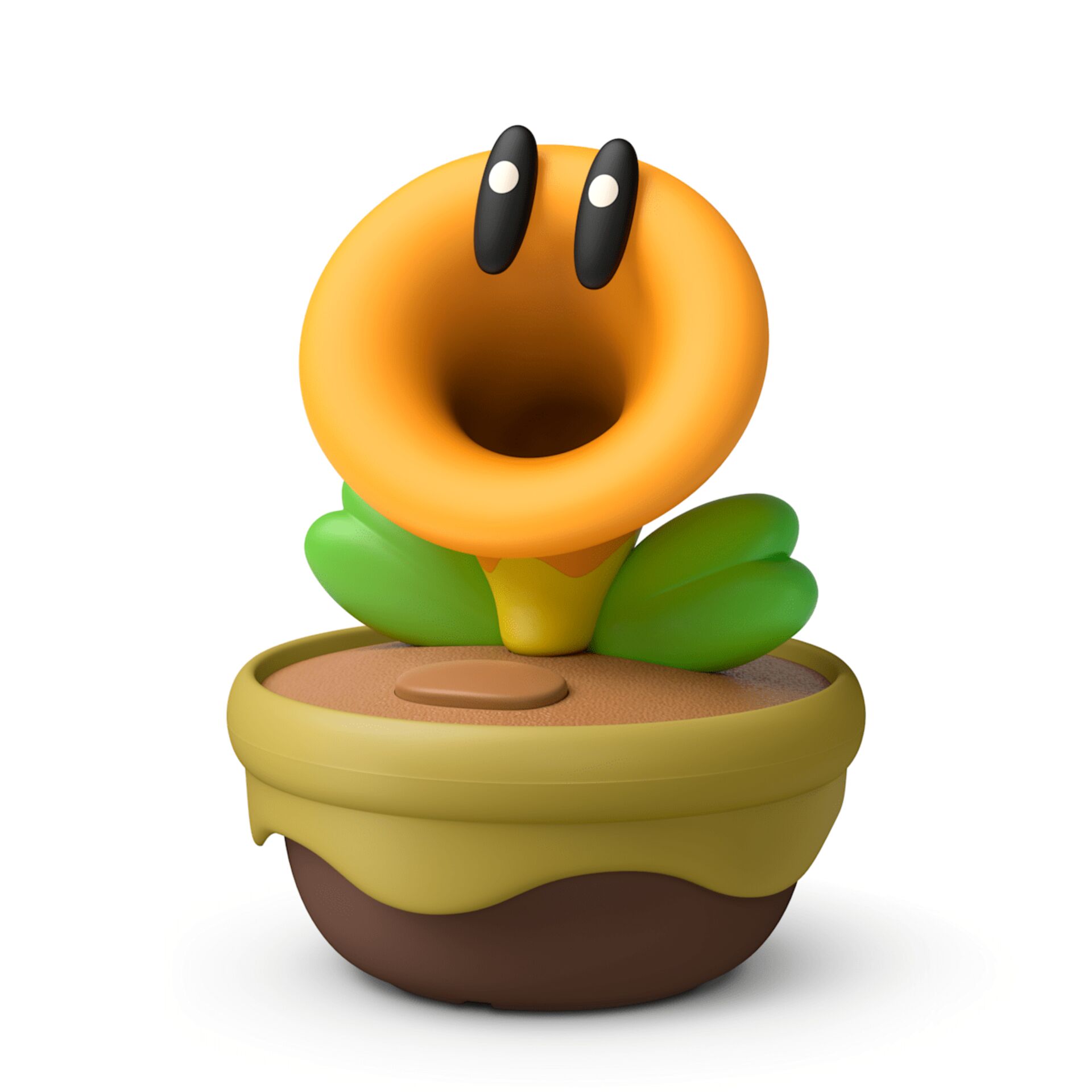 Donut, Tontopf, Blume, Orangenfigur, Cartoonfigur