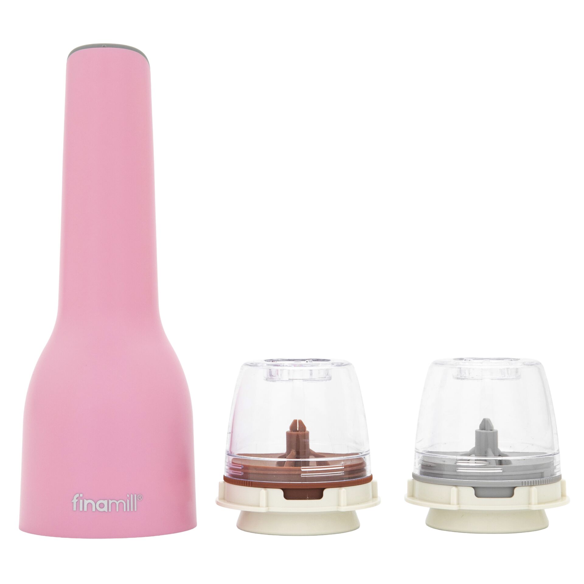 pink, manueller grinder, gewürzmühle, kompakt, flasche