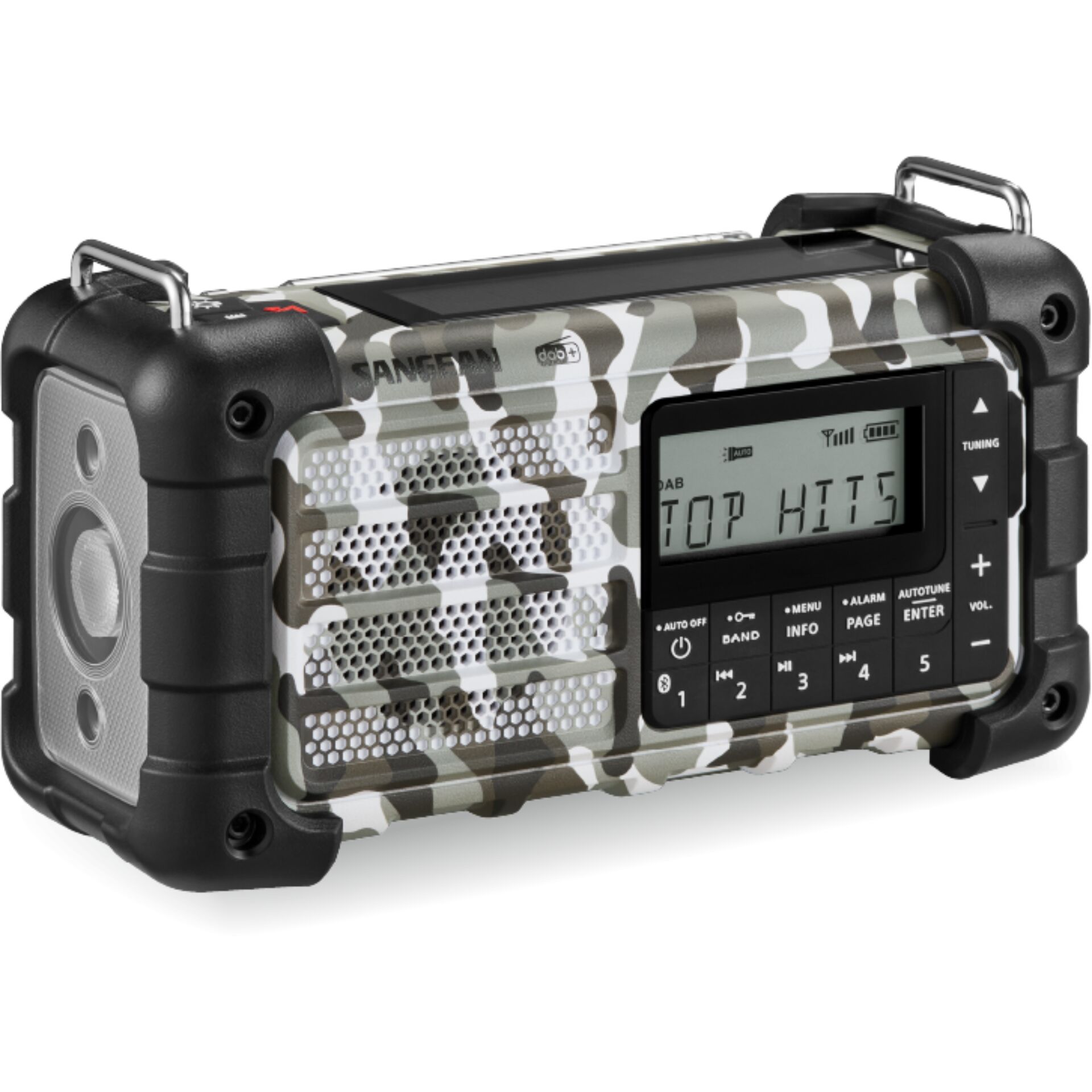 Radio, Portables Radio, Camouflage, Digitale Anzeige, Seekende/UKW-Tuning