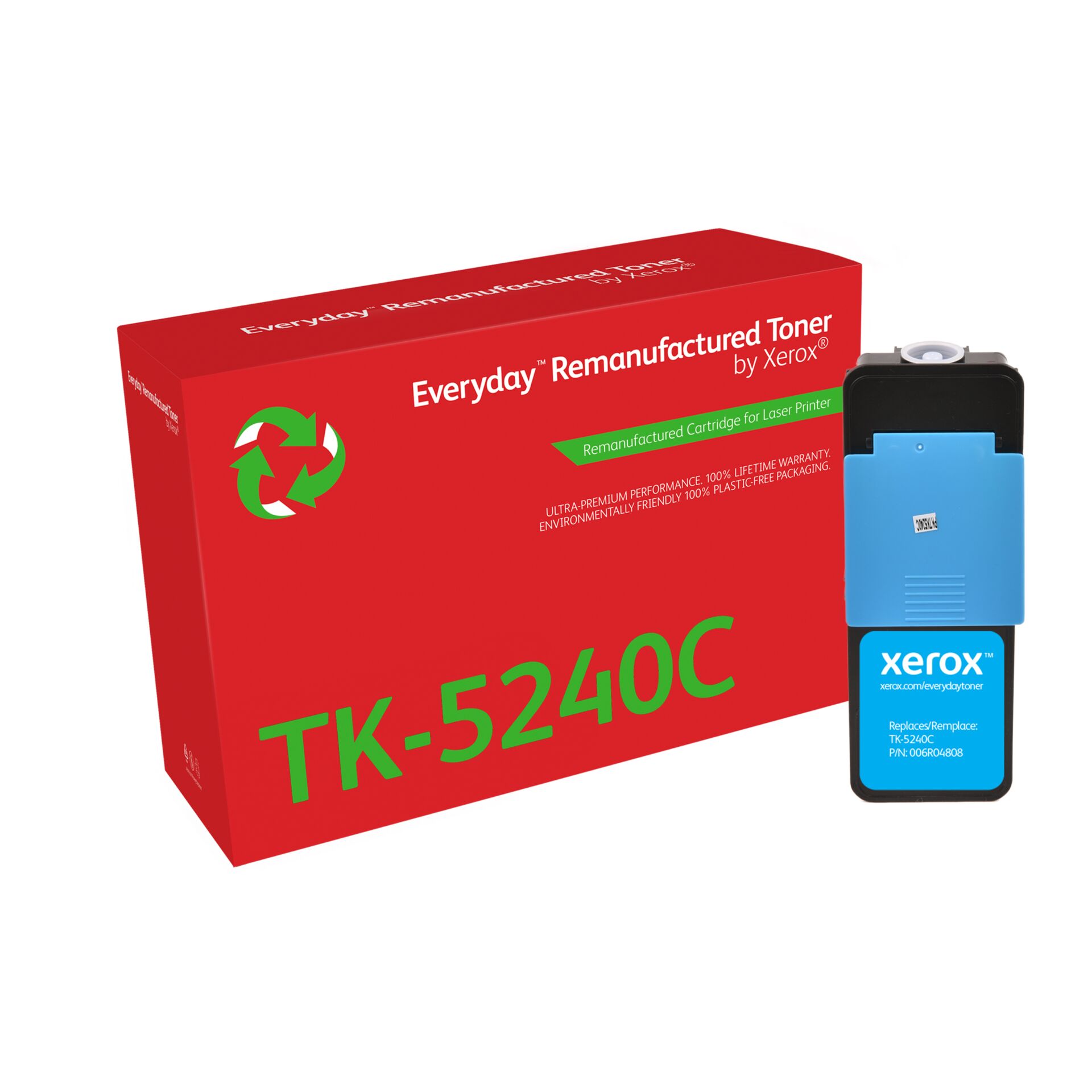 Toner, TK-5240C, Remanufactured, Druckerpatrone, Laserdrucker