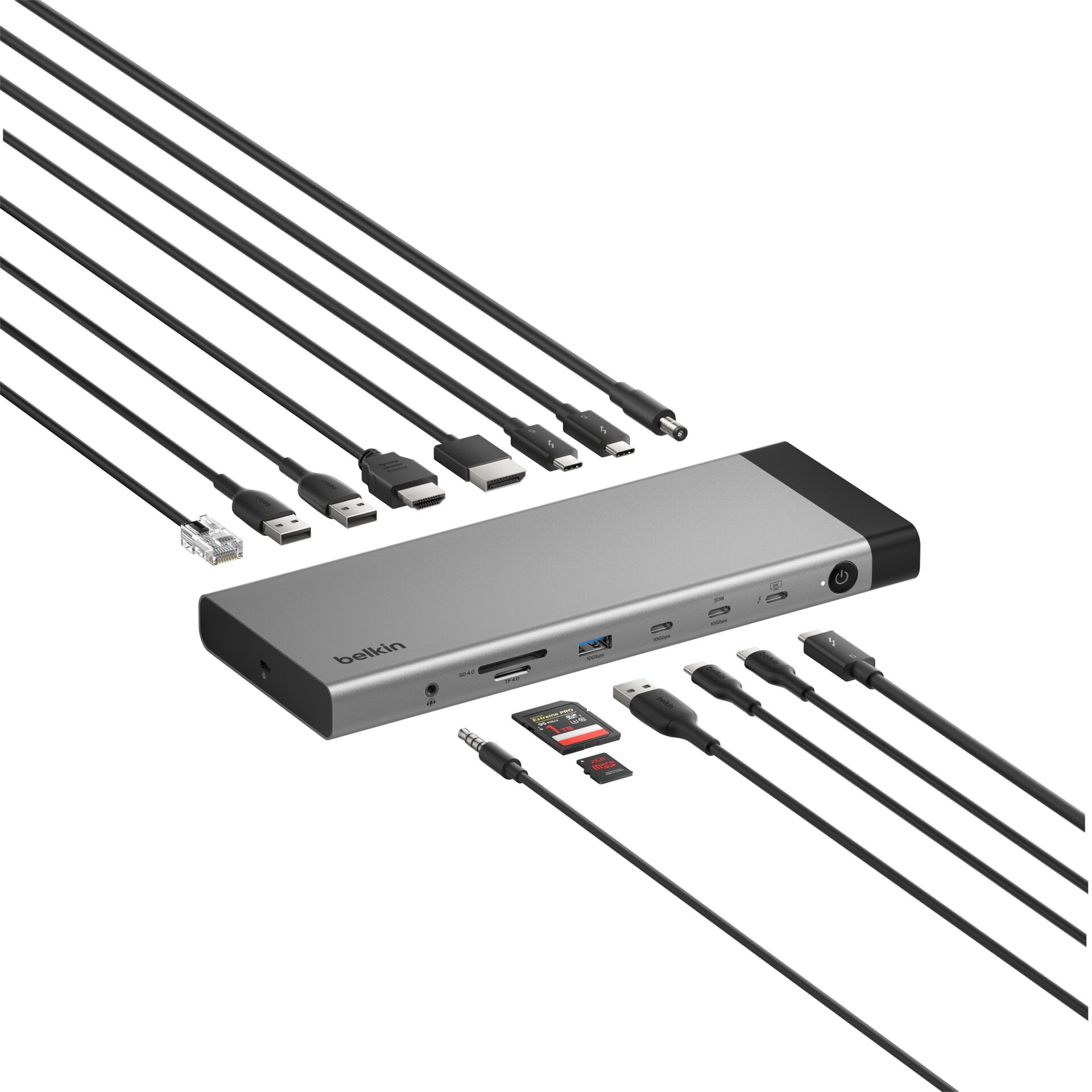 USB-C Hub, Docking Station, Multiport, USB ports, Memory Card Slot
