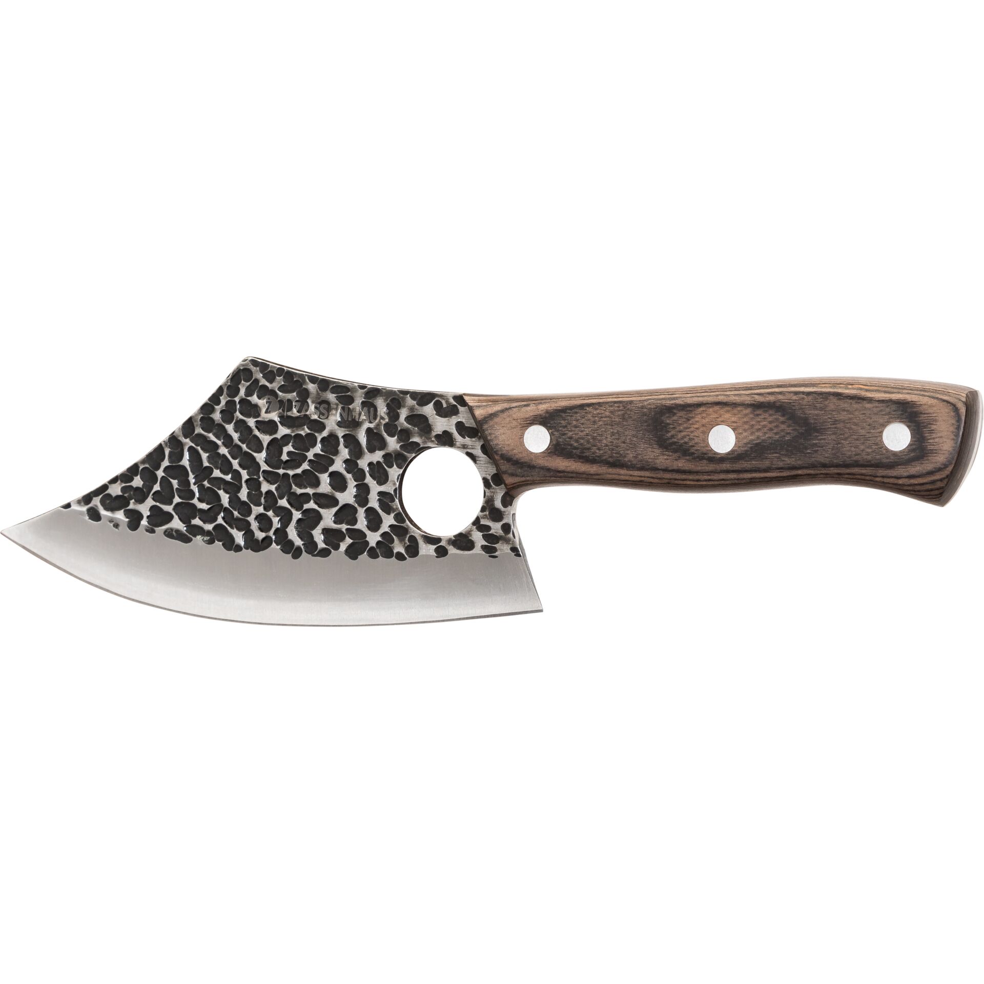 Katzmesser, Schneide, Holzgriff, Hohlgriff, Einkerbung