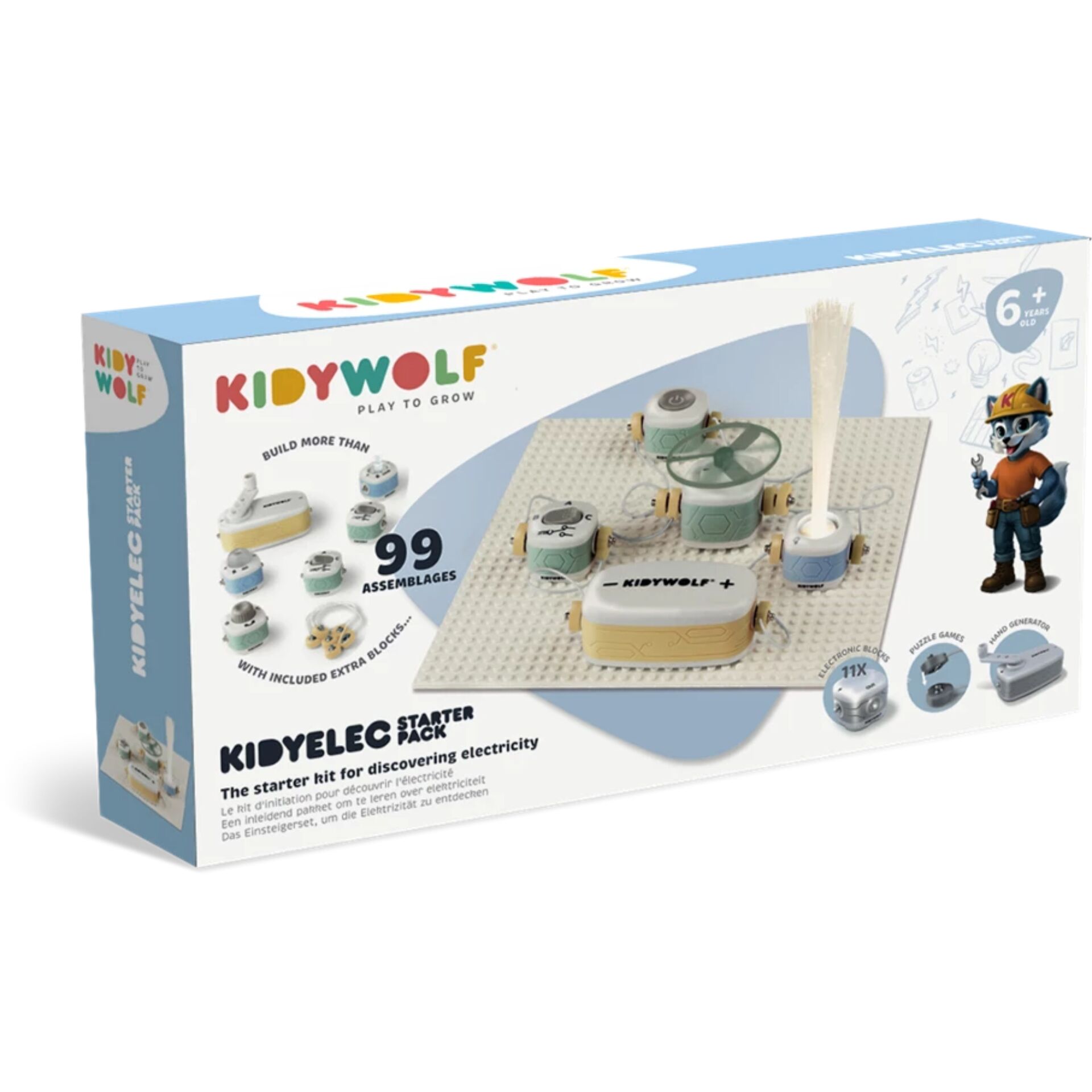 Kiddywolf, Starter Pack, Elektrizität, Bausatz, Spielzeug
