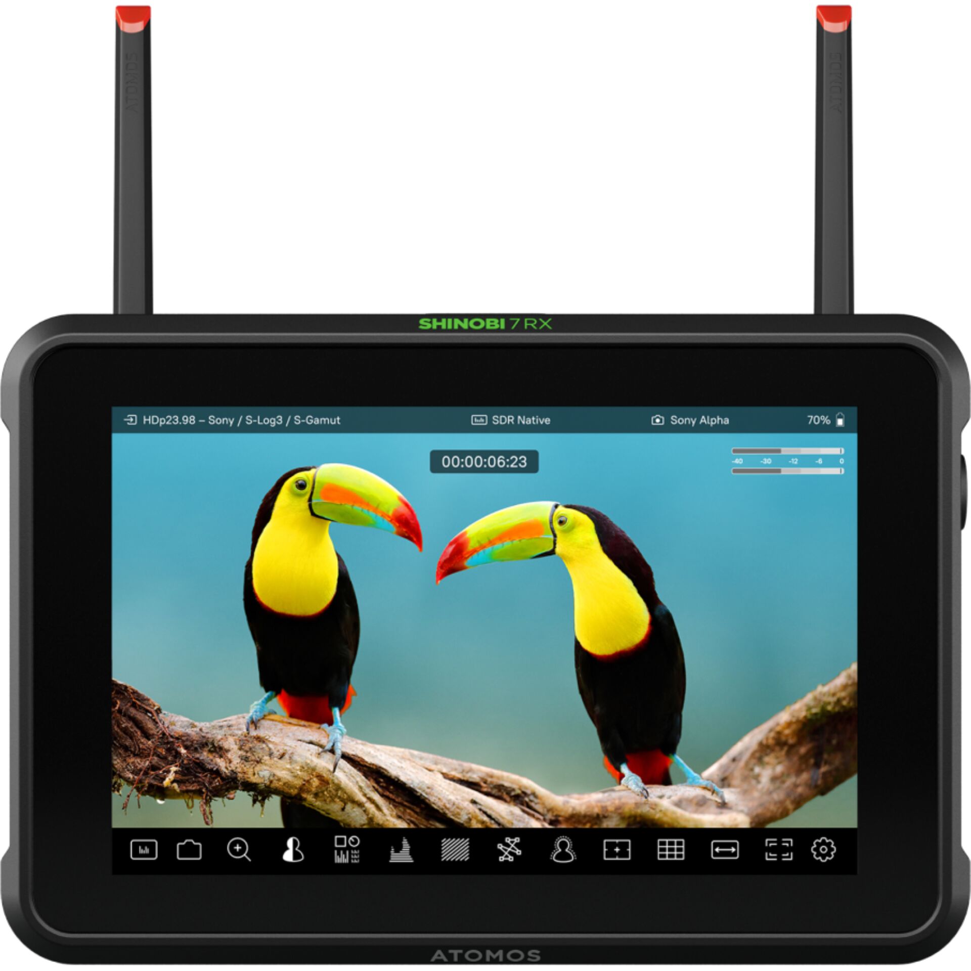 Feldmonitor, Video-Monitor, Doppel-Antennen, Touchscreen, High-End-Display