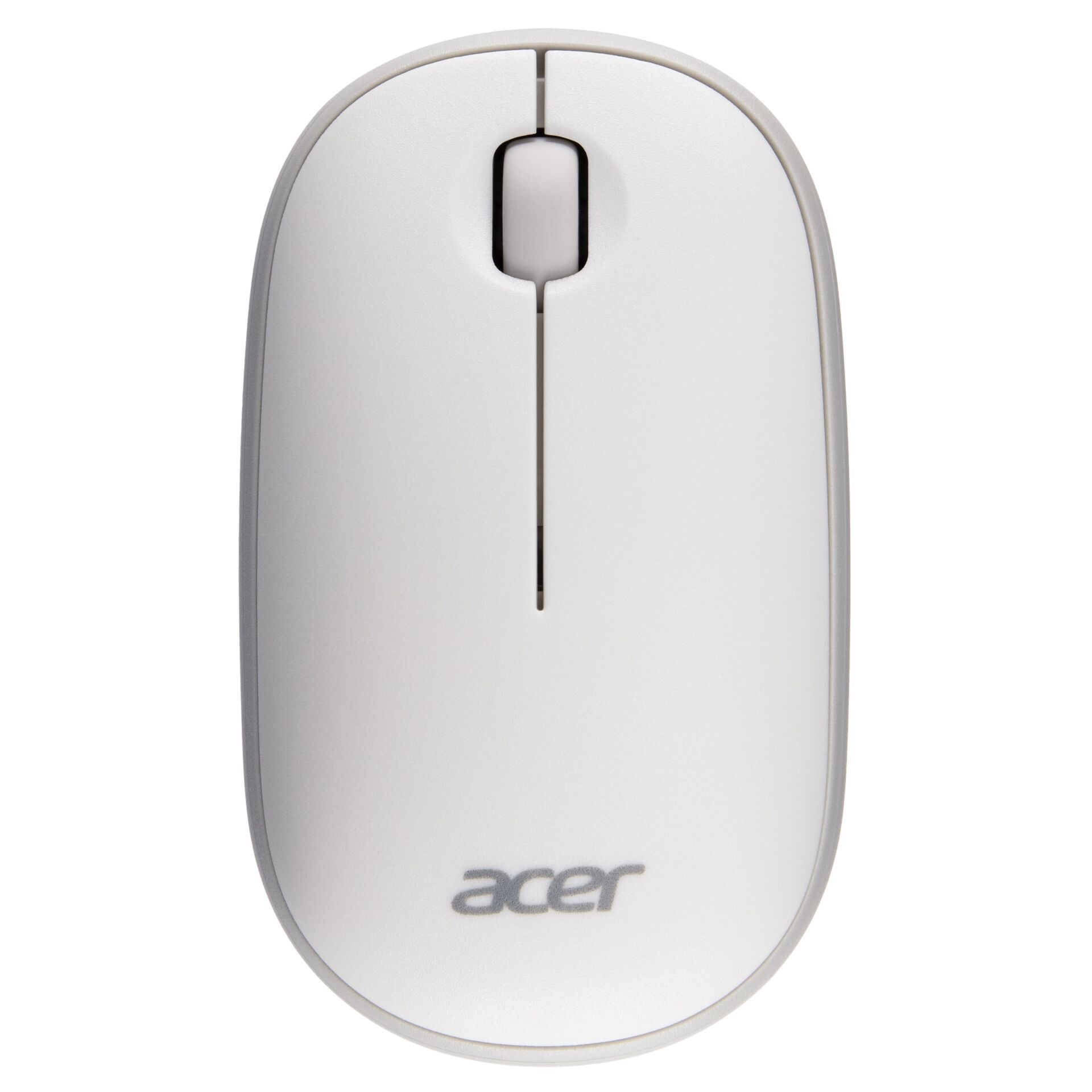 Maus, Drahtlos, USB, Weiß, Acer-Logo