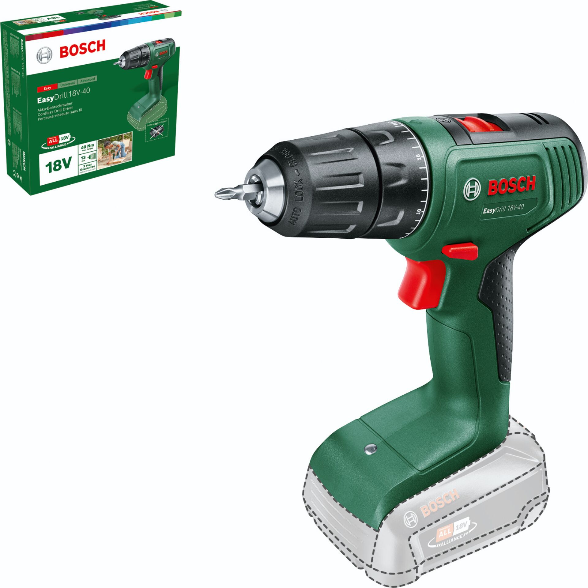 Akkuschrauber, Schraubendreher, Bohrmaschine, 18V, Bosch