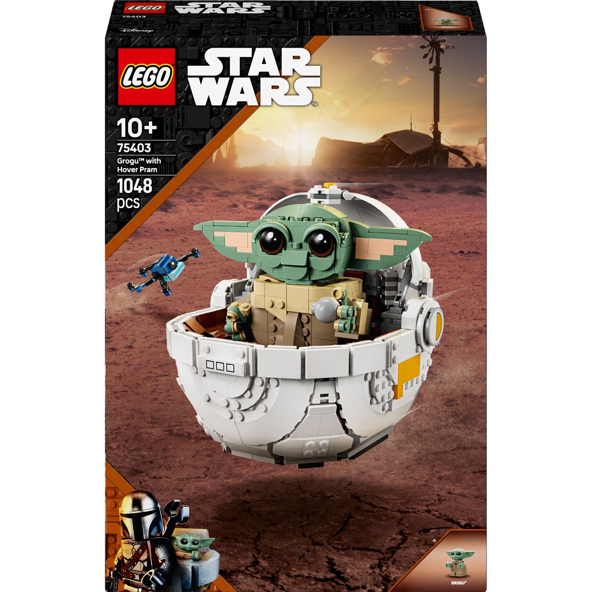 Star Wars, Grogu, Hover Pram, Lego, Set 75403