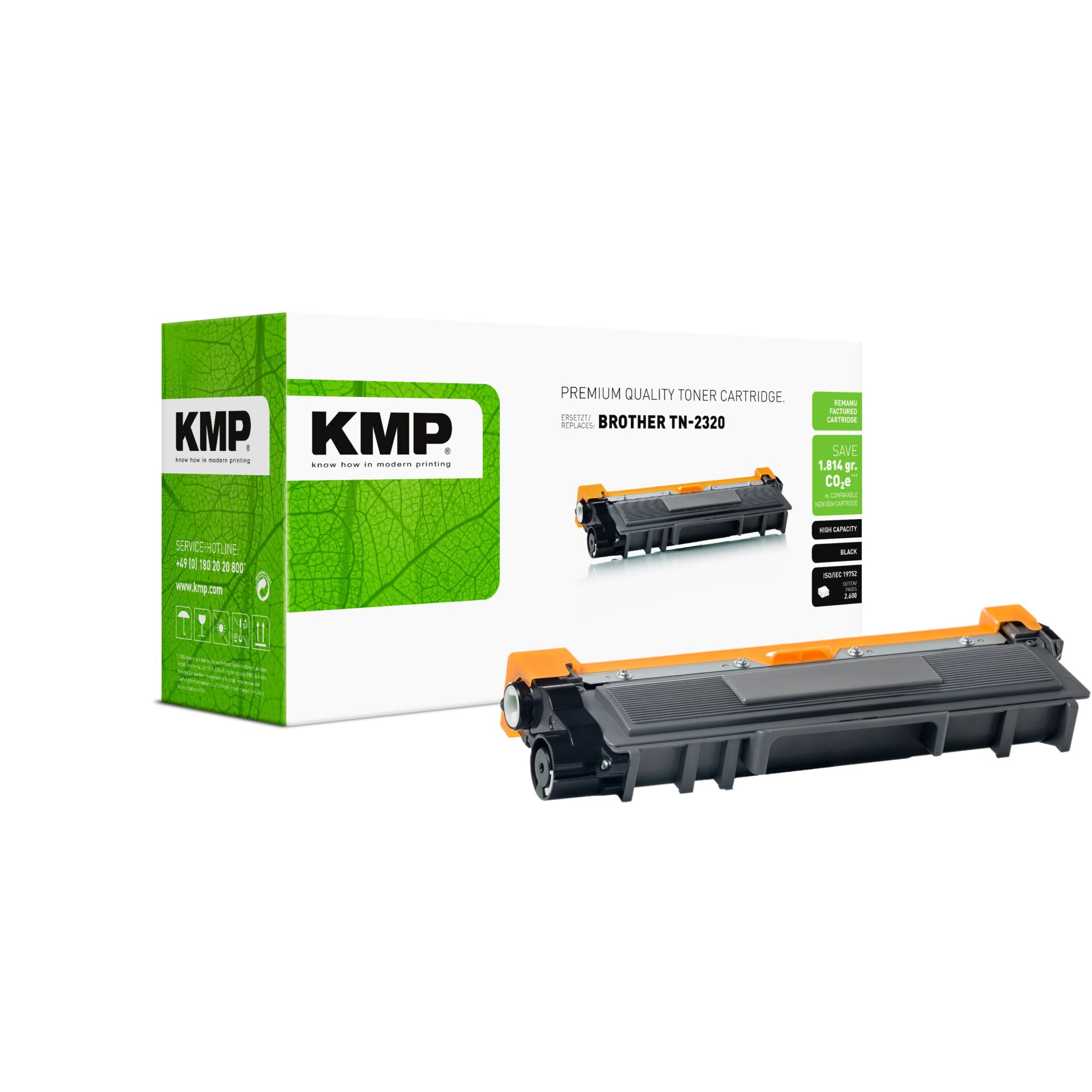 Computerausrüstung, Elektronik, Hardware, Adapter, Tonerpatrone, Lasertoner, Schwarztoner, Druckerzubehör, KMP Patrone