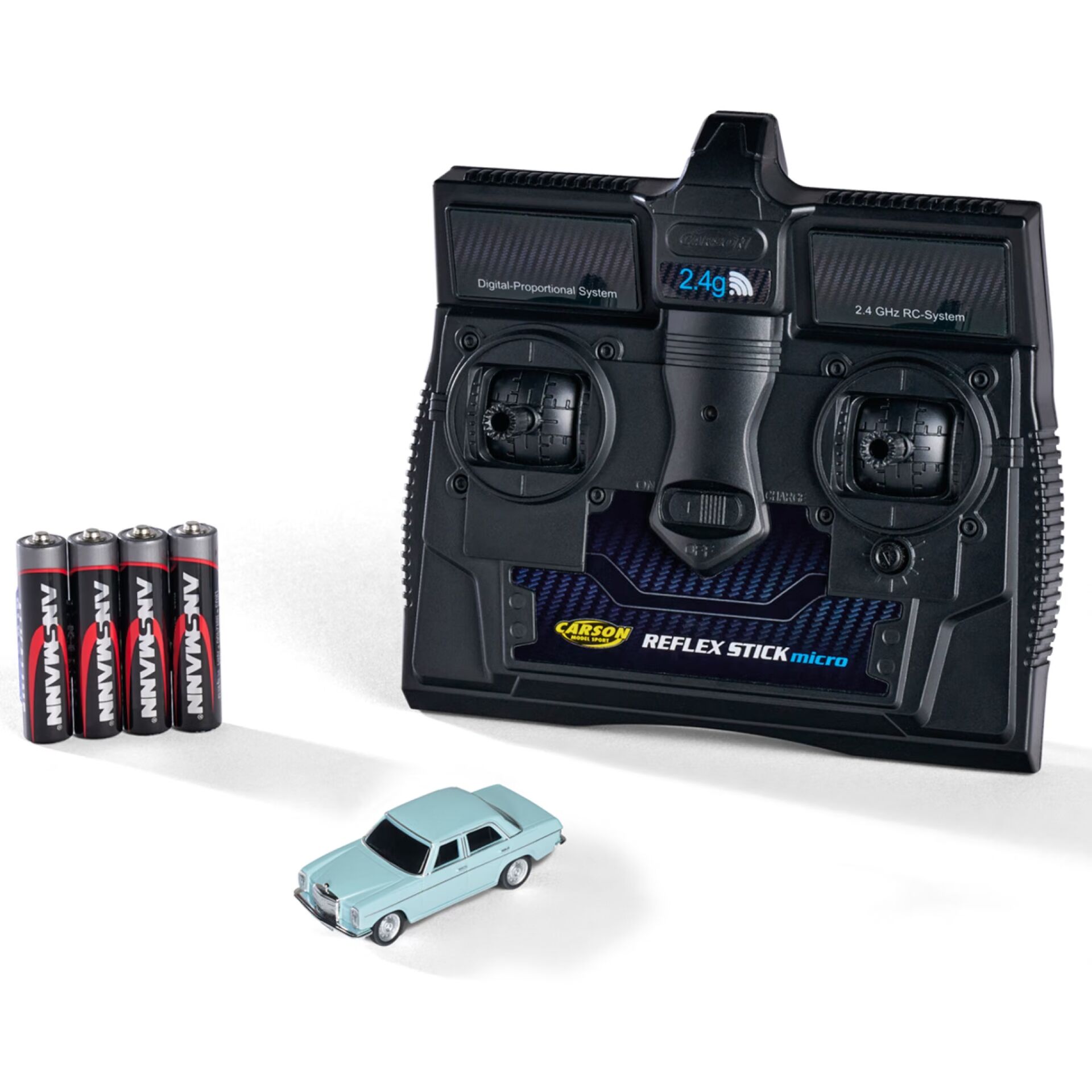 Fernbedienung, RC-System, Batterien, Modelauto, Miniaturauto