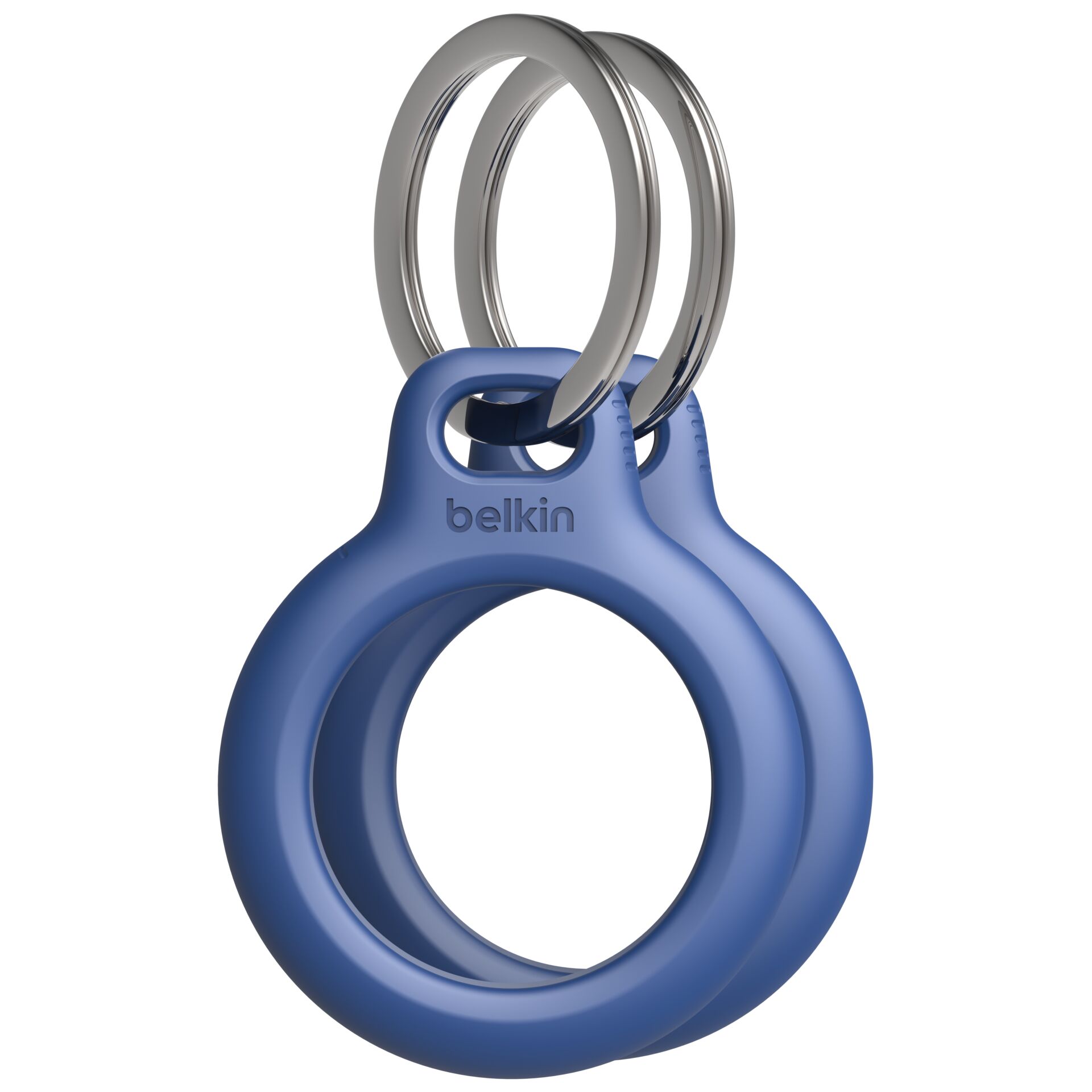 1x2 Belkin Schlüsselanhänger für  Apple AirTag, blau    MSC002btBL