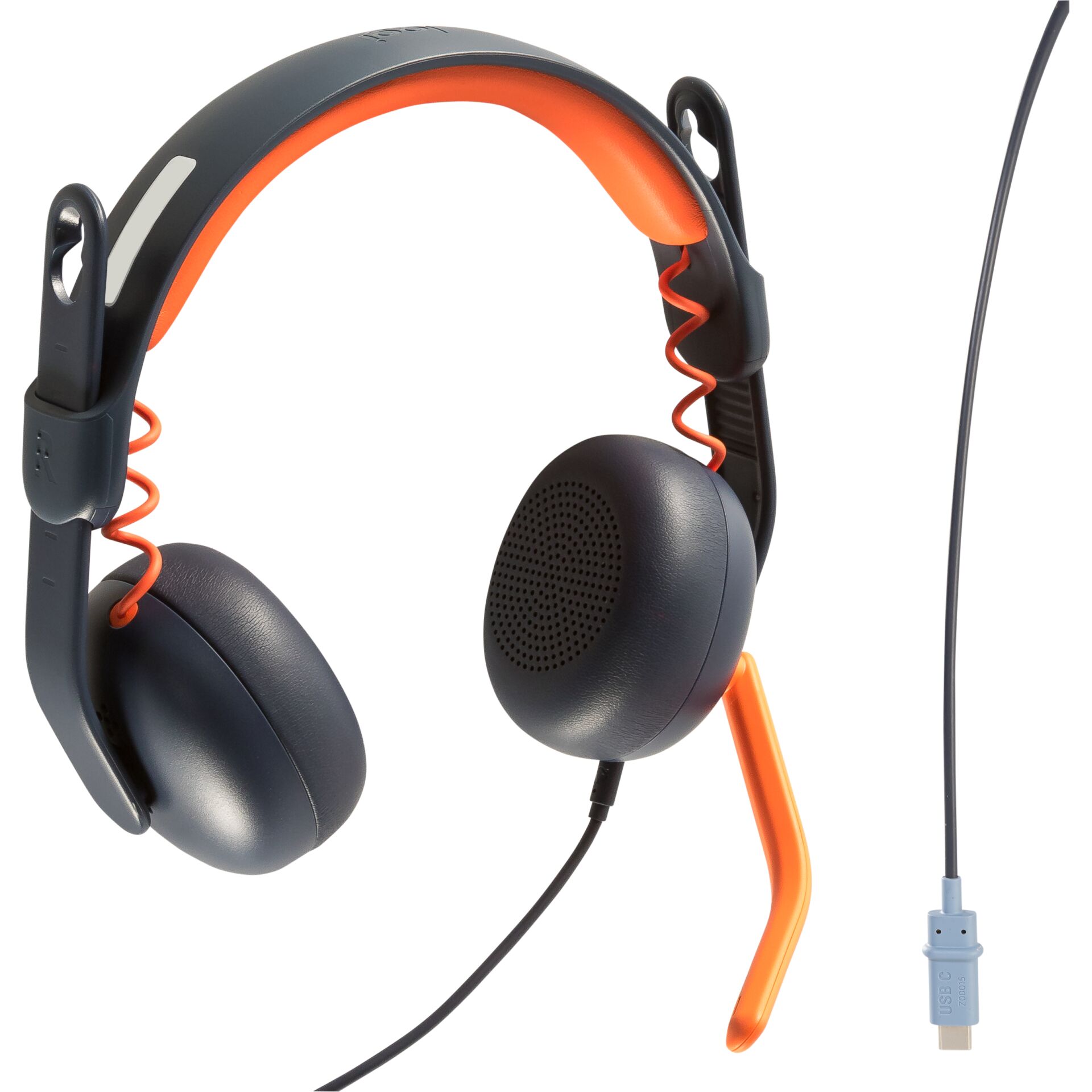 Kopfhörer, Gaming-Headset, Anschlusskabel, Over-Ear, Orange Akzente