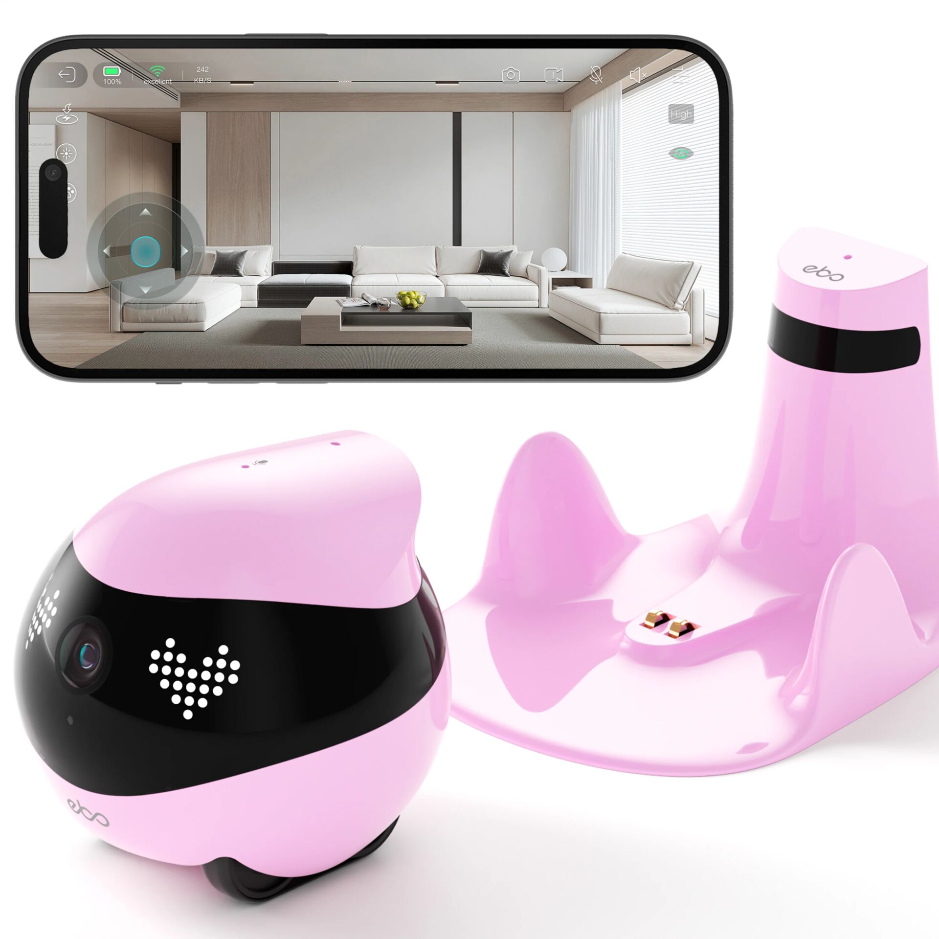 Roboter-Spielzeug, Rosa Roboter, Fernbedienung, Smartes Spielzeug, Interaktives Gerät