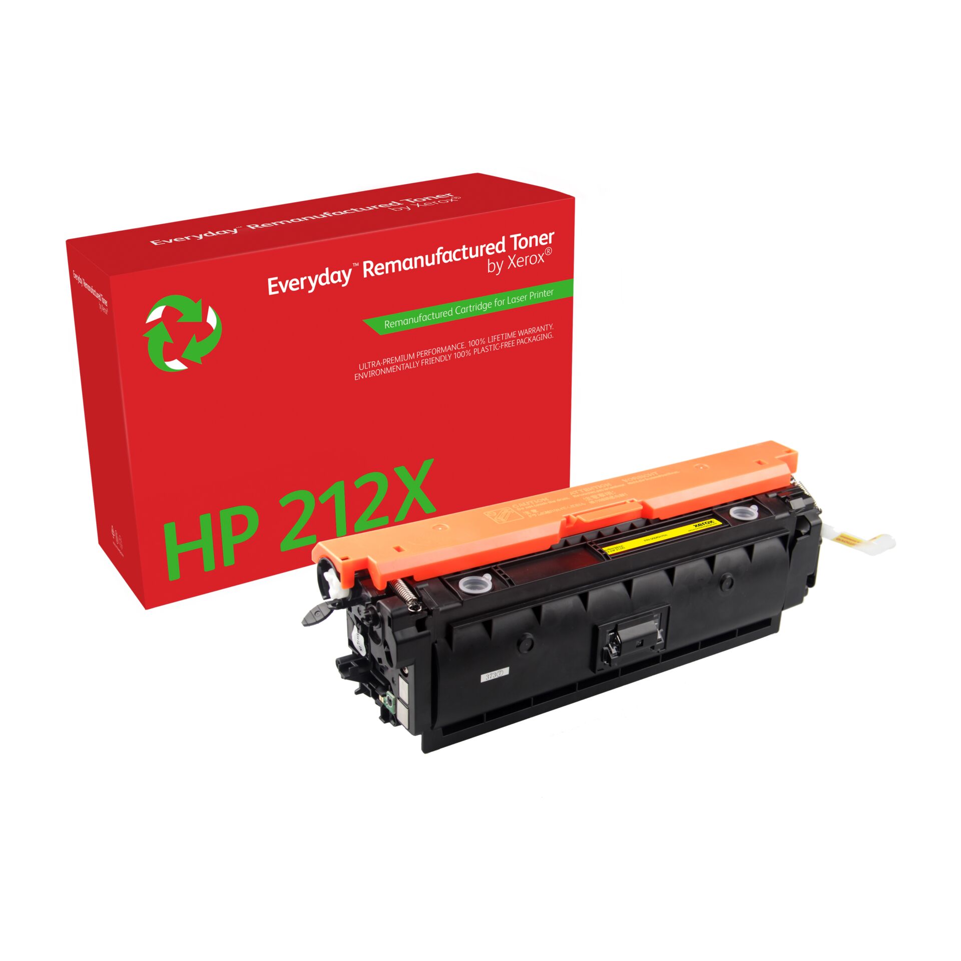 toner cartridge, HP 212X, Laserdrucker, remanufactured, orange