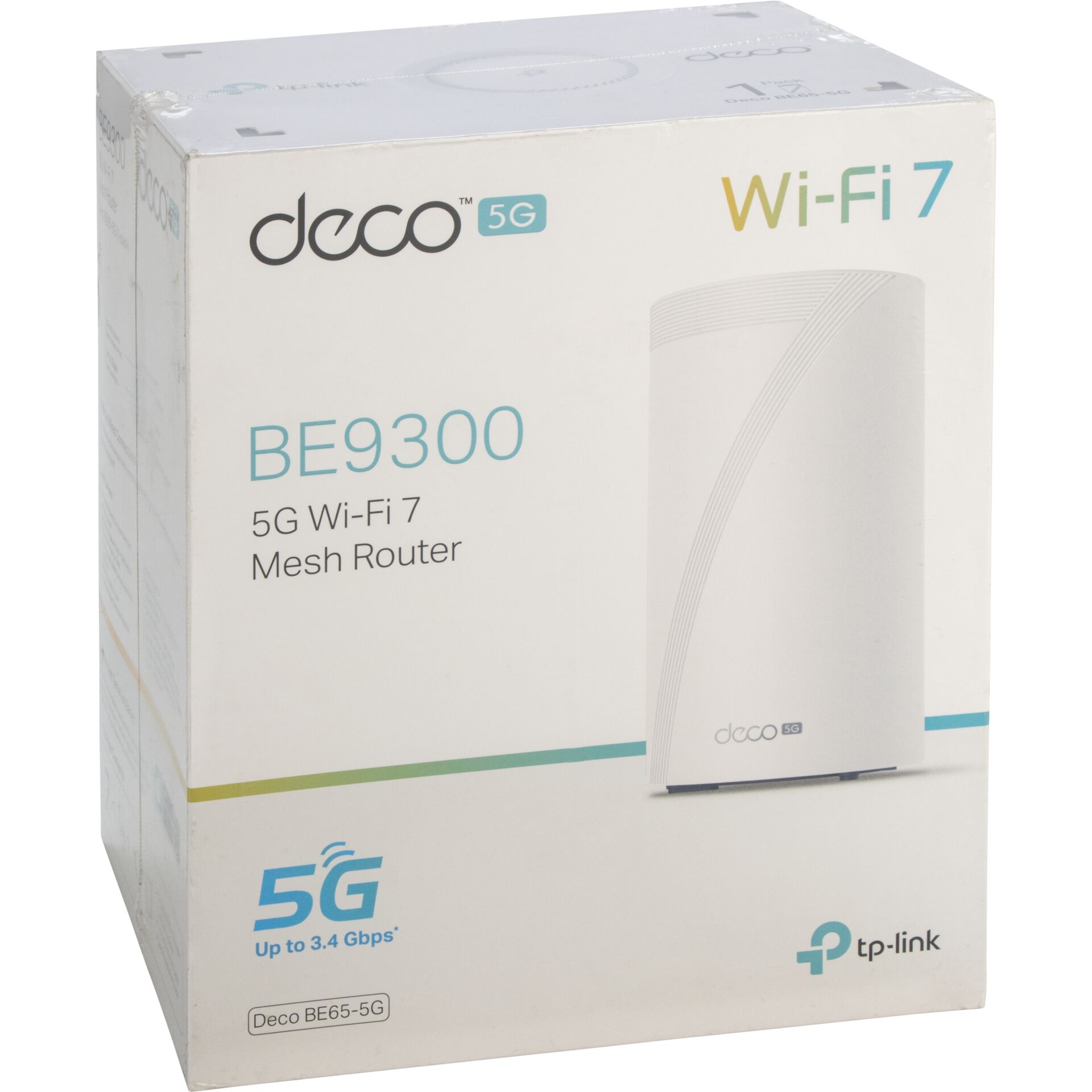 Mesh-Router, Wi-Fi 7, 5G, Verpackung, deco