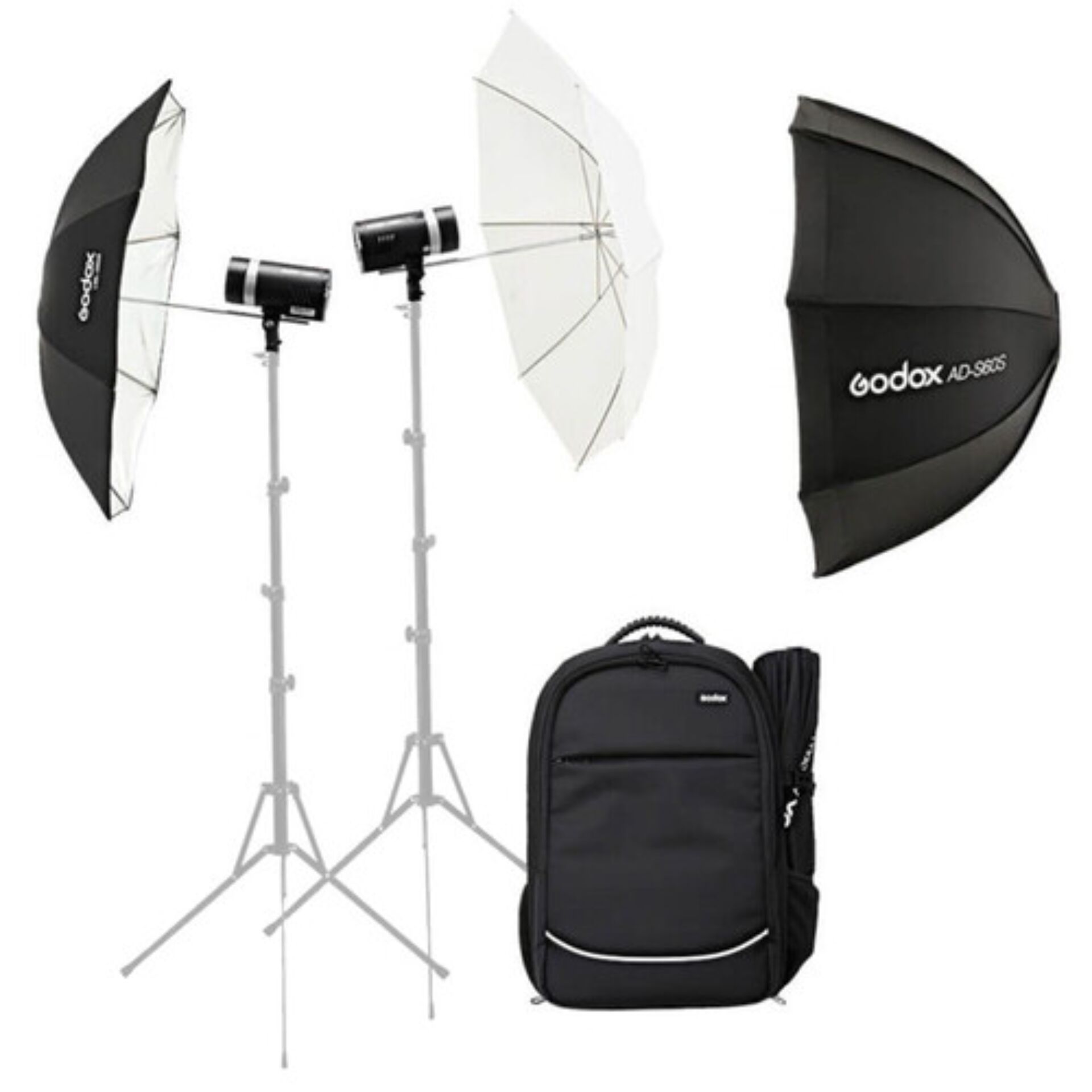 Fotostudio-Set, Beleuchtungs-Setup, Beleuchtung, Stativ, Transporttasche