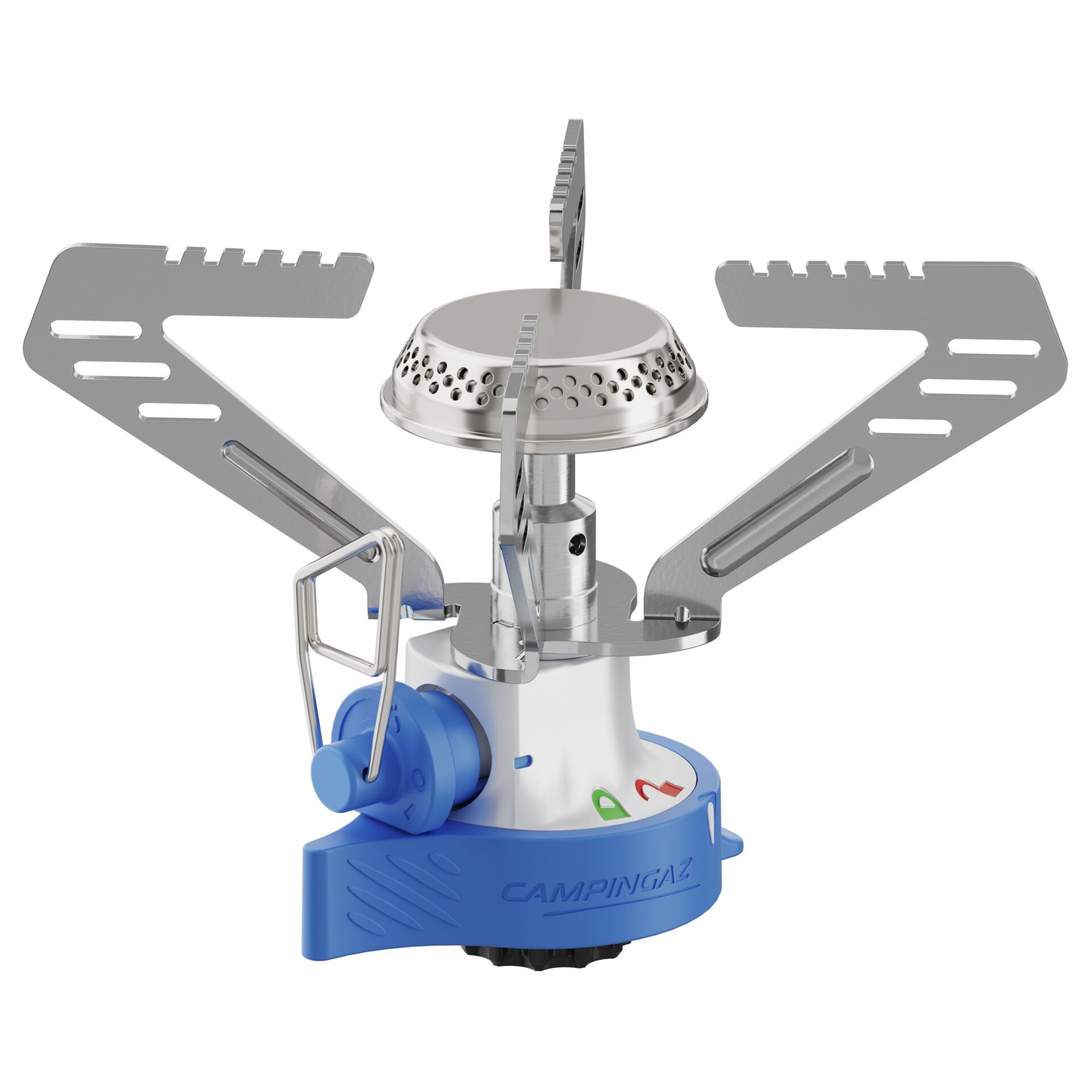 Camping stove, Gas stove, Portable stove, Piezo ignition, Foldable wings