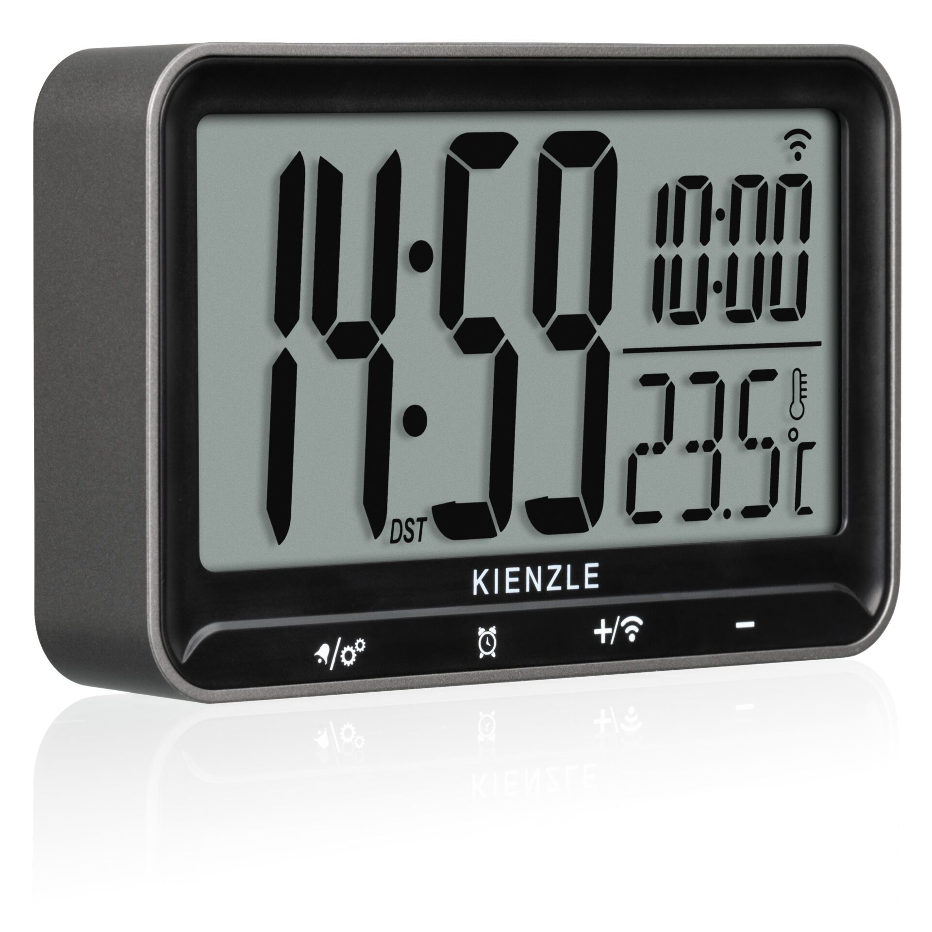 Digitale Uhr, Wecker, Temperaturanzeige, Großes Display, Kienzle