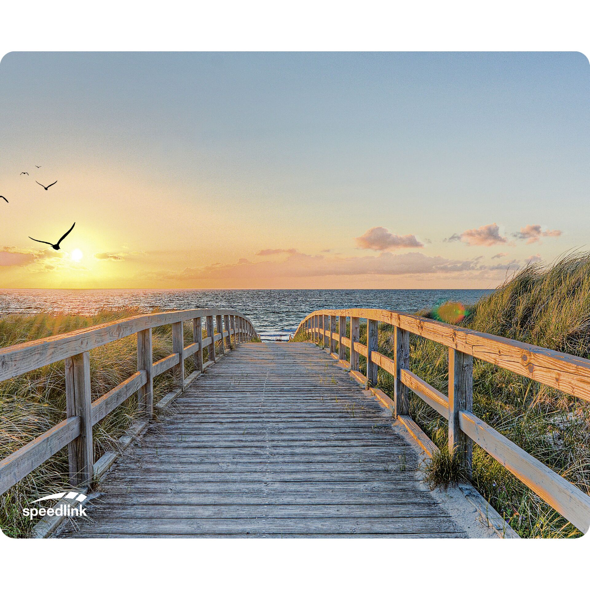 boardwalk, path, sunset, beach, sea