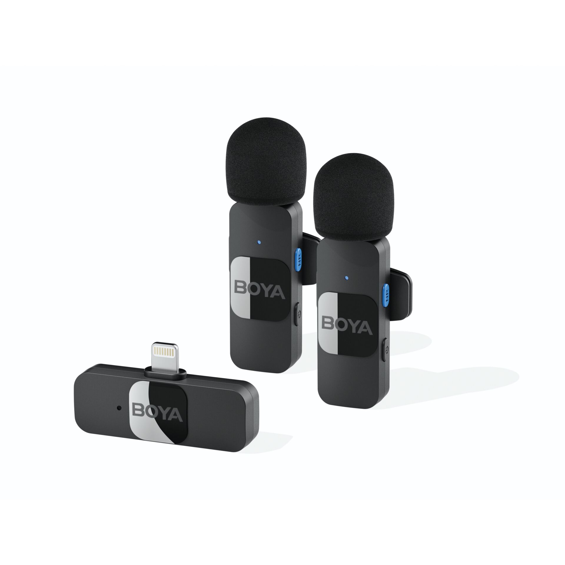 Mikrofon-Set, Lavalier-Mikrofon, USB-C Adapter, Boya, Kamera-Mikrofoneinsatz