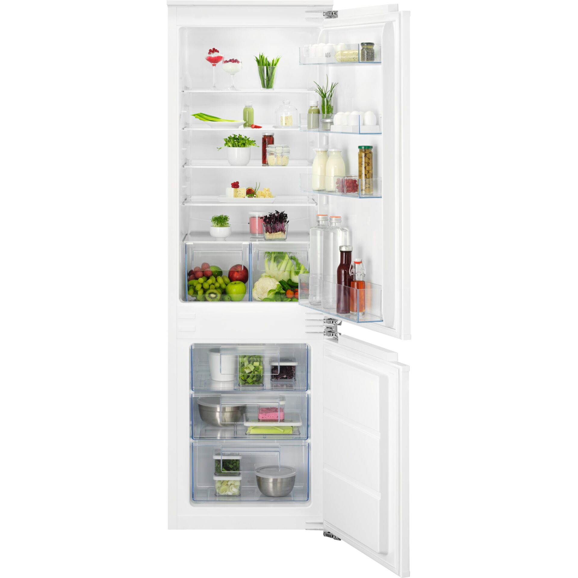 Kühlschrank, Side-by-Side, Großes Fassungsvermögen, Frischeablage, Frischefächer
