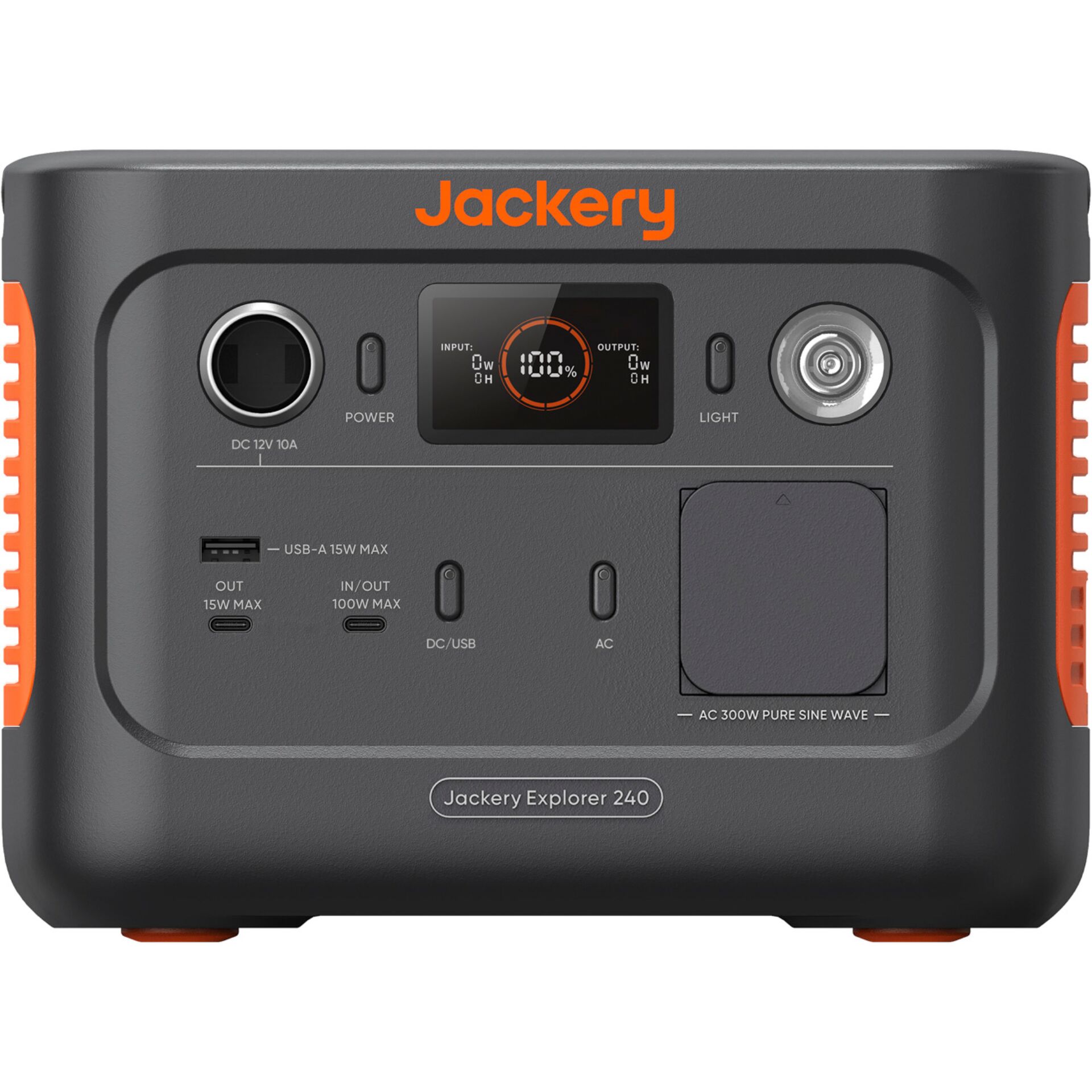 Powerstation, Tragbare inverter, USB-C, AC-Steckdose, Display