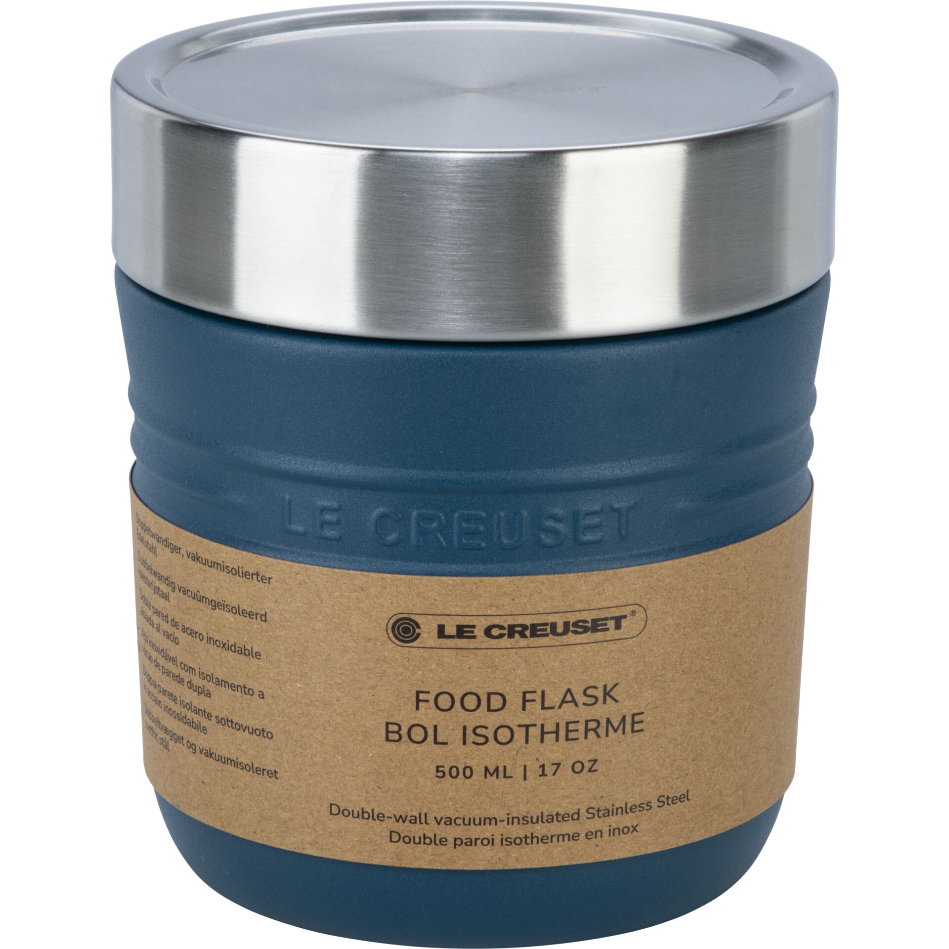 Foodflasche, Edelstahl, Vakuumisoliert, Blau, 500 ml