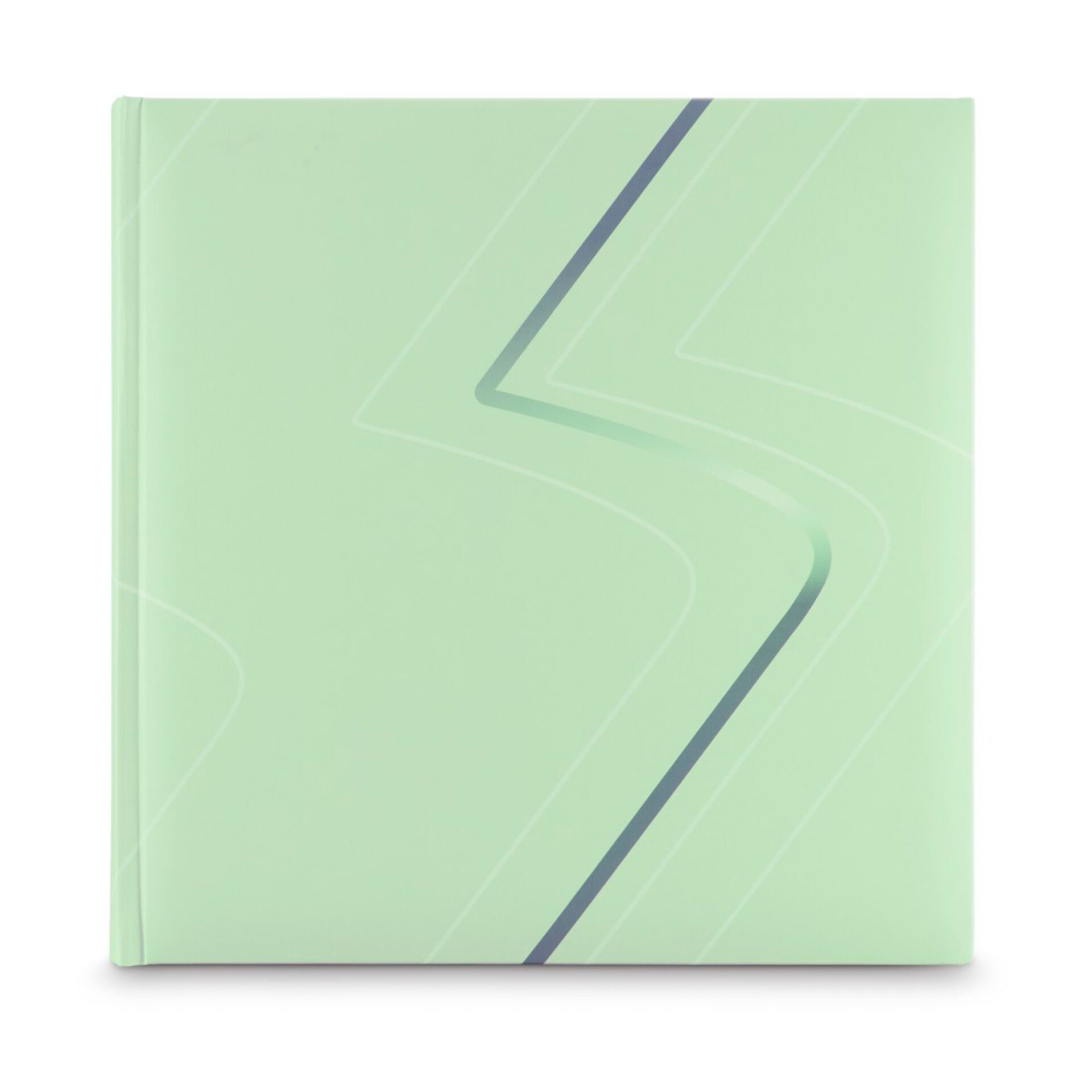 Notizbuch, Hardcover, Mintgrün, Geometrisches Muster, Lineares Design