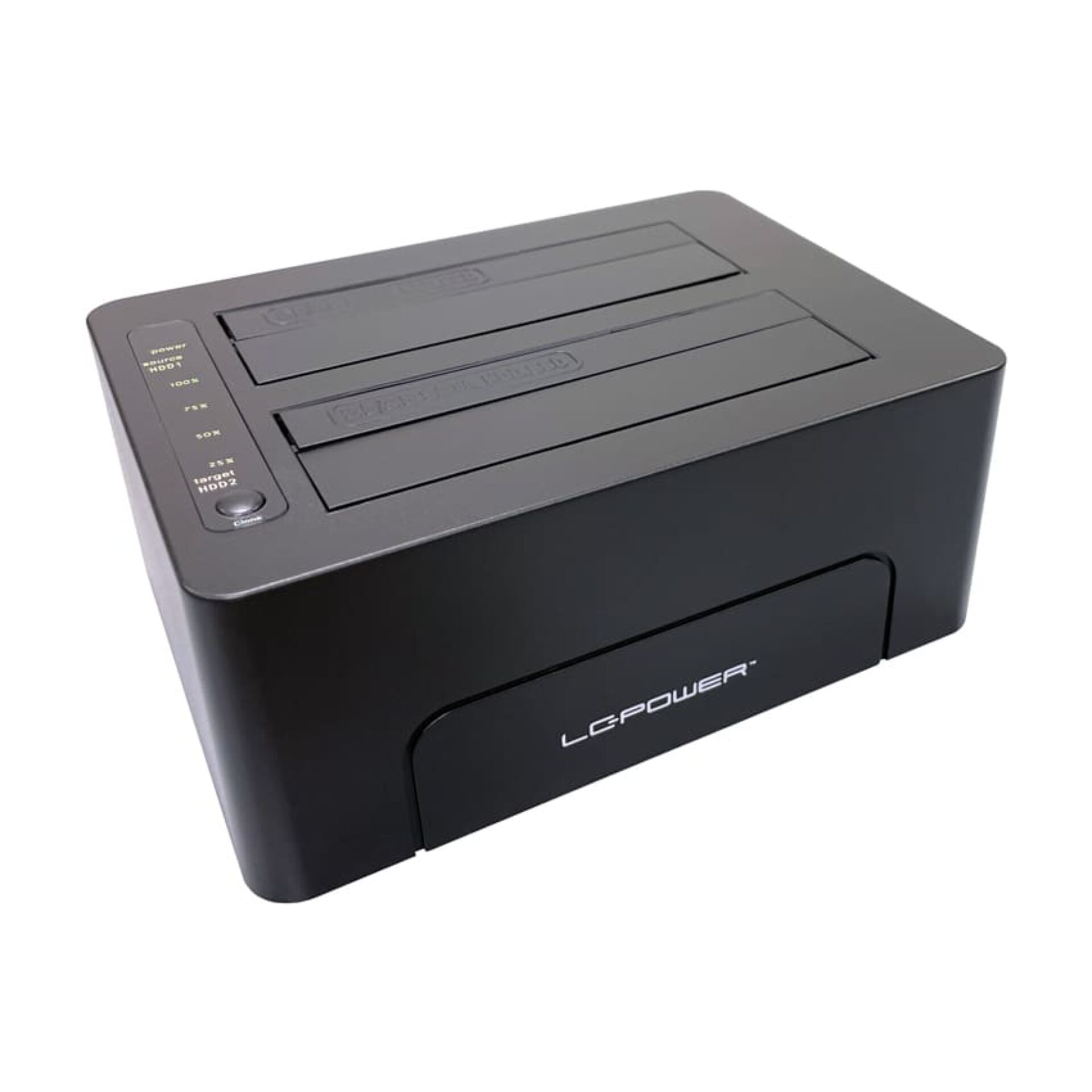 externally powered, hard drive, external enclosure, multi-bay, black
