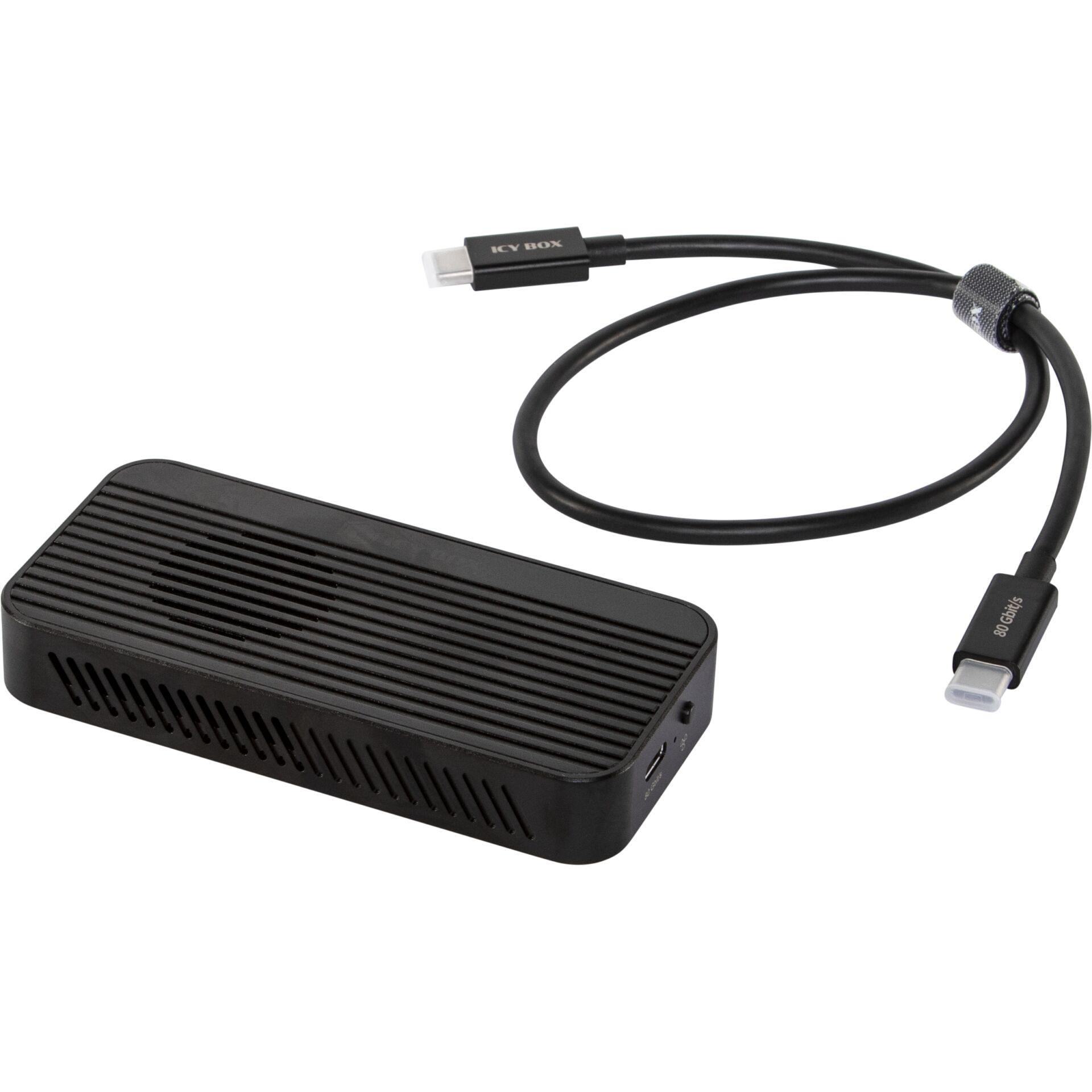 Docking station, USB-C, Thunderbolt, Aluminium?, schwarz