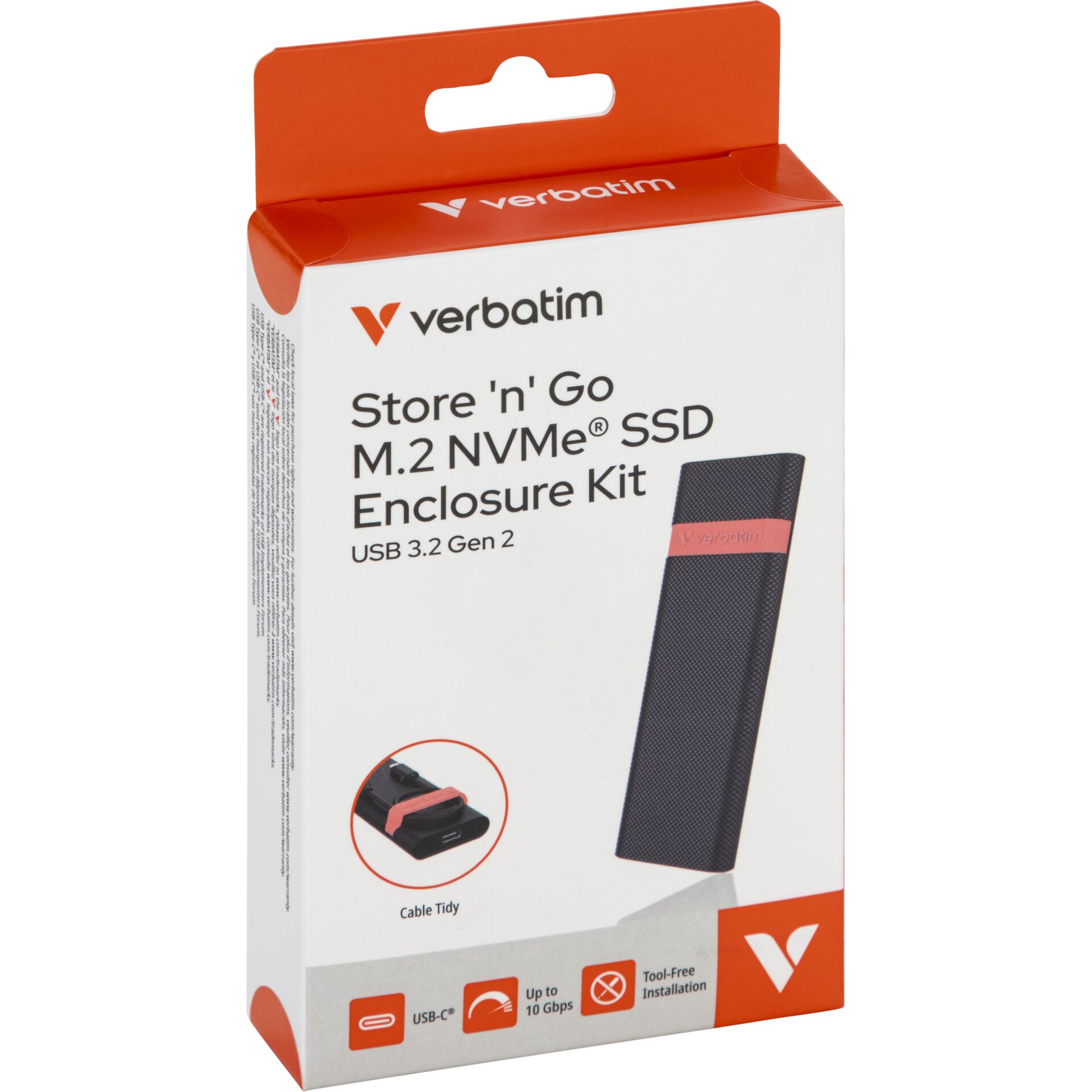 SSD Gehäuse, M.2 NVMe, USB 3.2 Gen 2, Aluminiumgehäuse, externes Gehäuse
