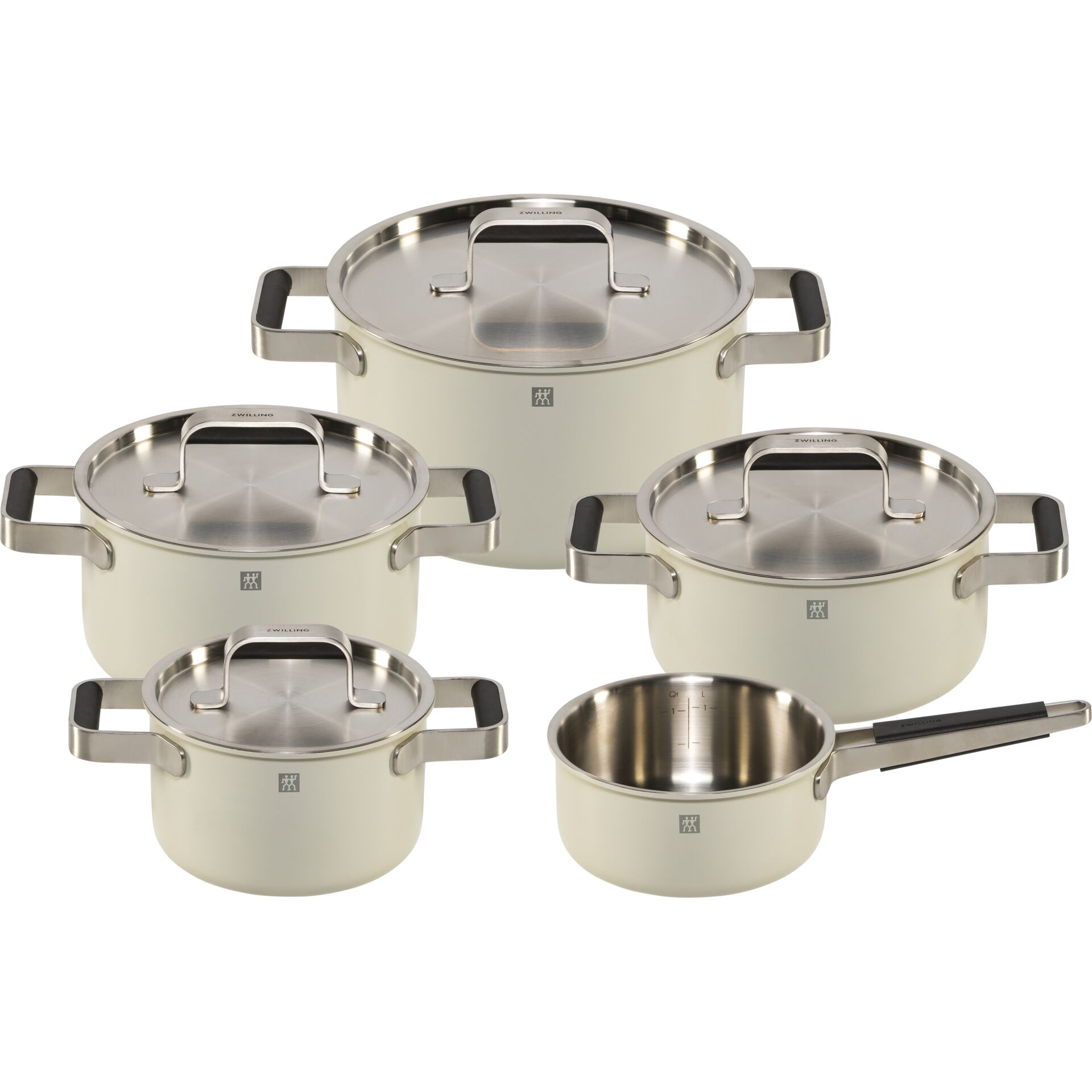 Töpfe-Set, Kochtopf, Stahl-Handgriff, Edelstahl, Induktionsgeeignet