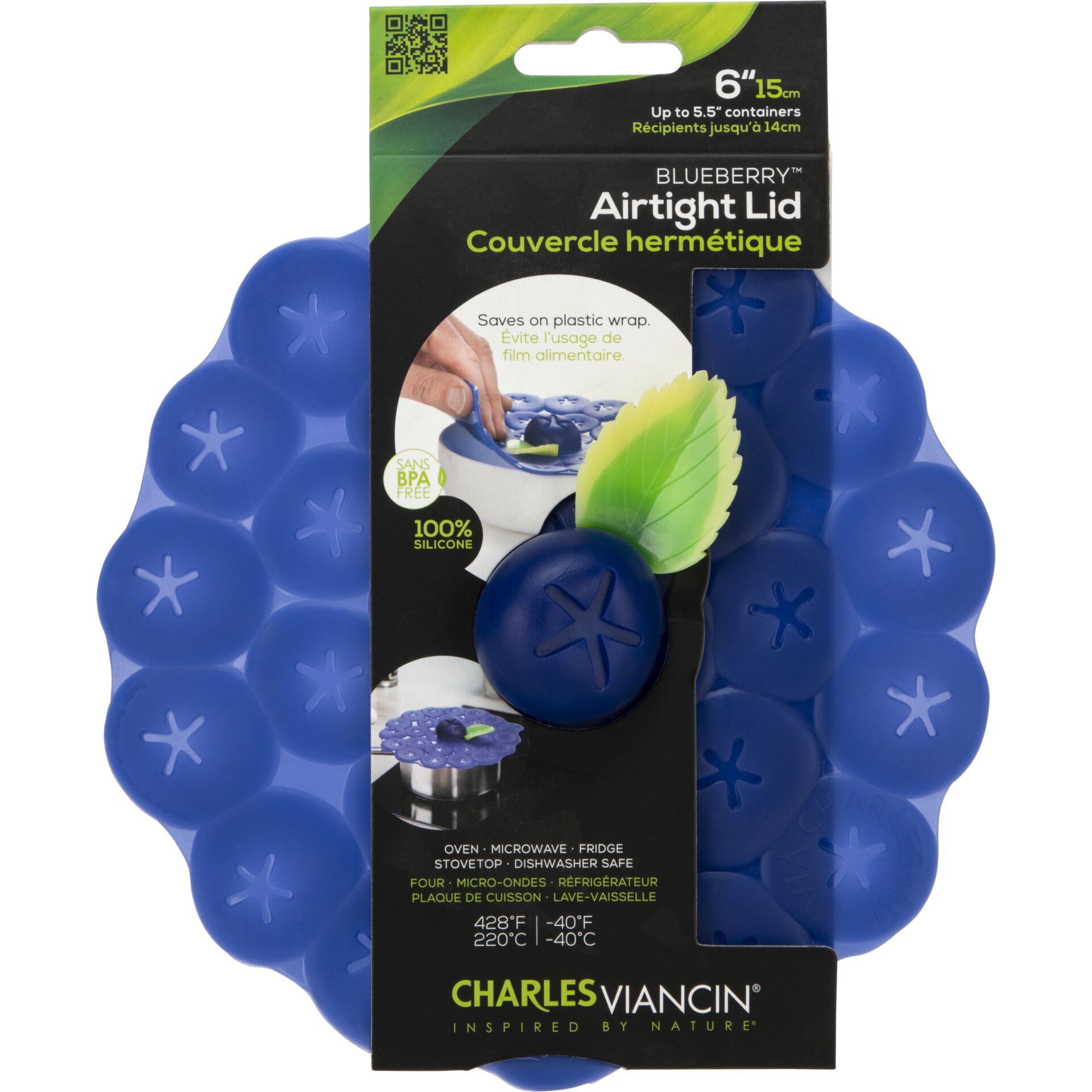 Airtight lid, Blue lid, Silicone lid, Food wrap saver, Dishwasher safe