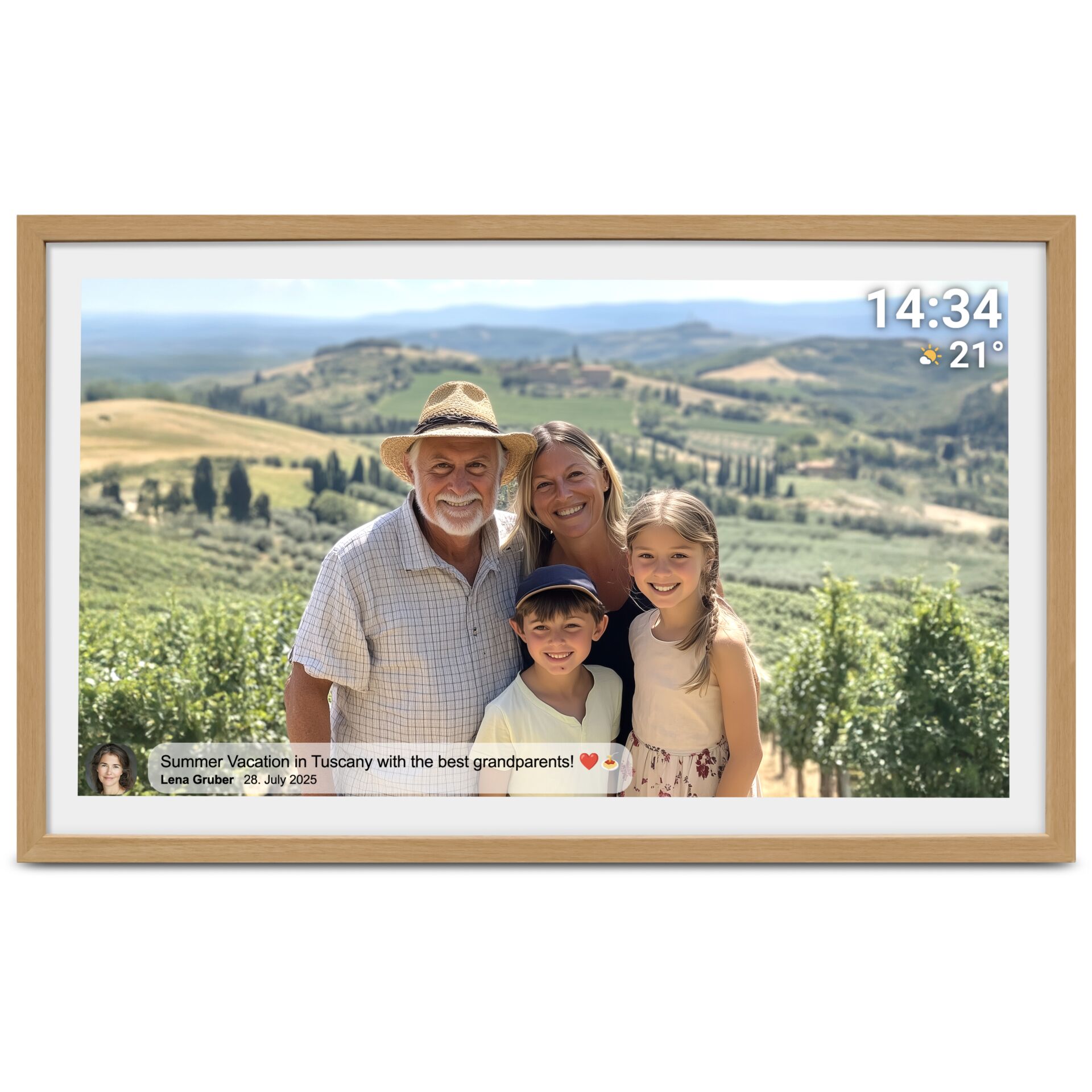 Rahmen, Holzrahmen, Foto, Landschaft, Familienfoto
