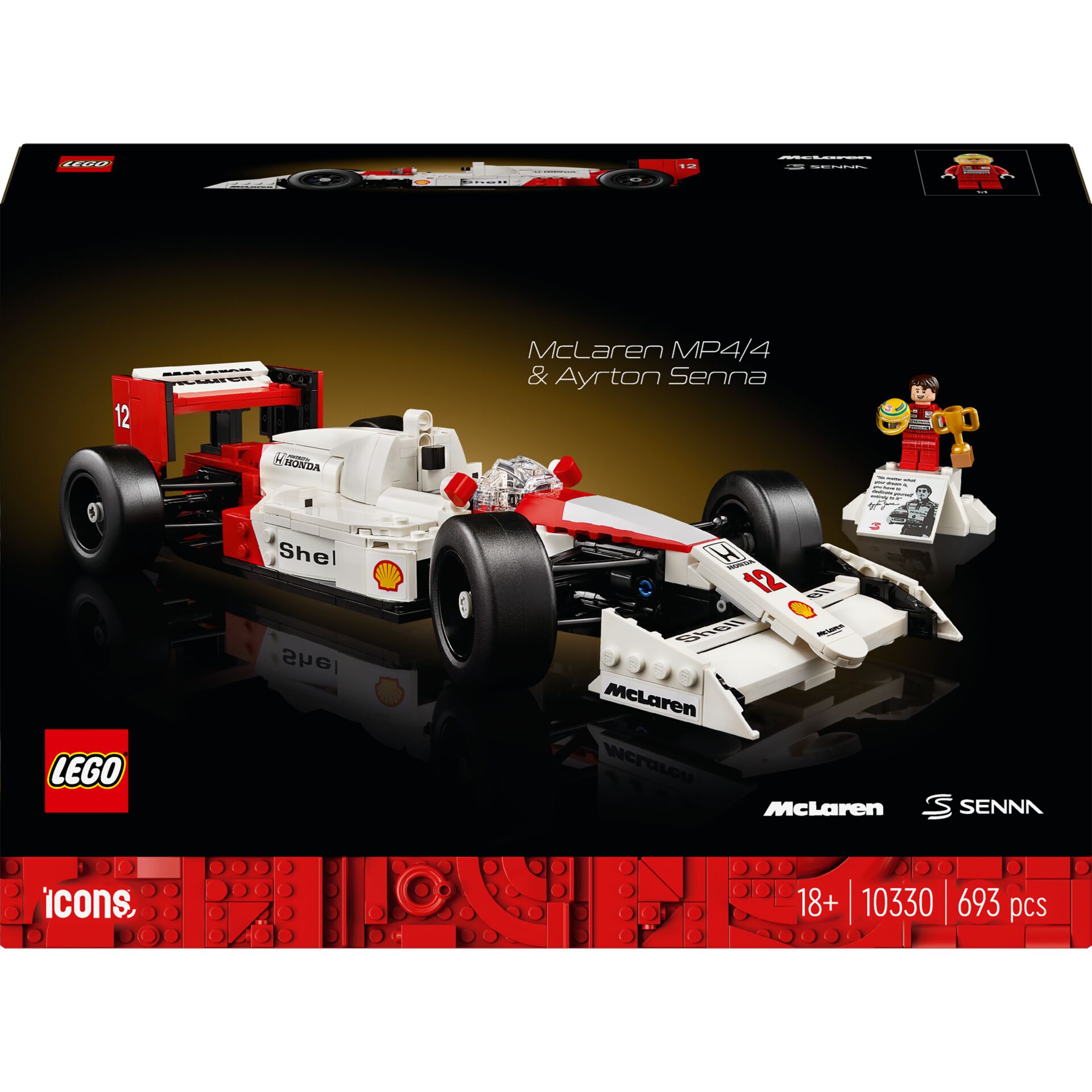 Lego, F1 Ferrari, McLaren MP4/4, Rennwagen, Shell