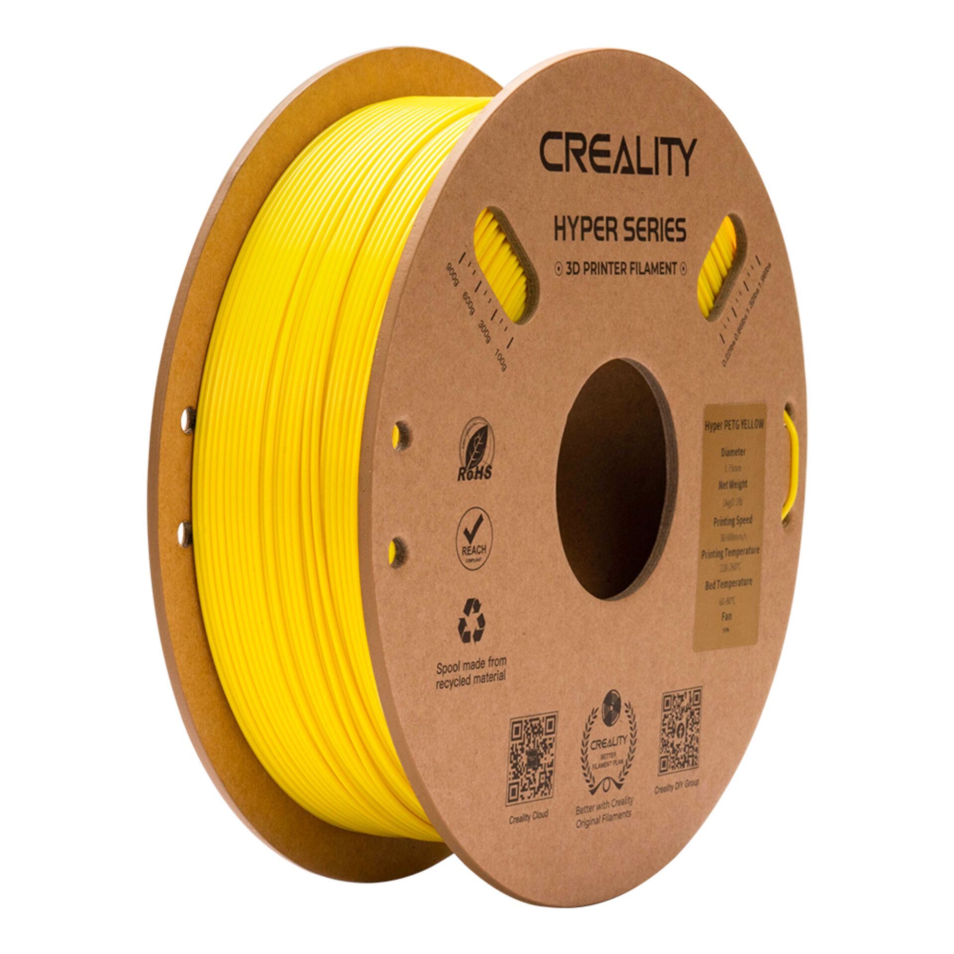 3D-Druck-Filament, Filament, Gelb, Spule, Hyper Series