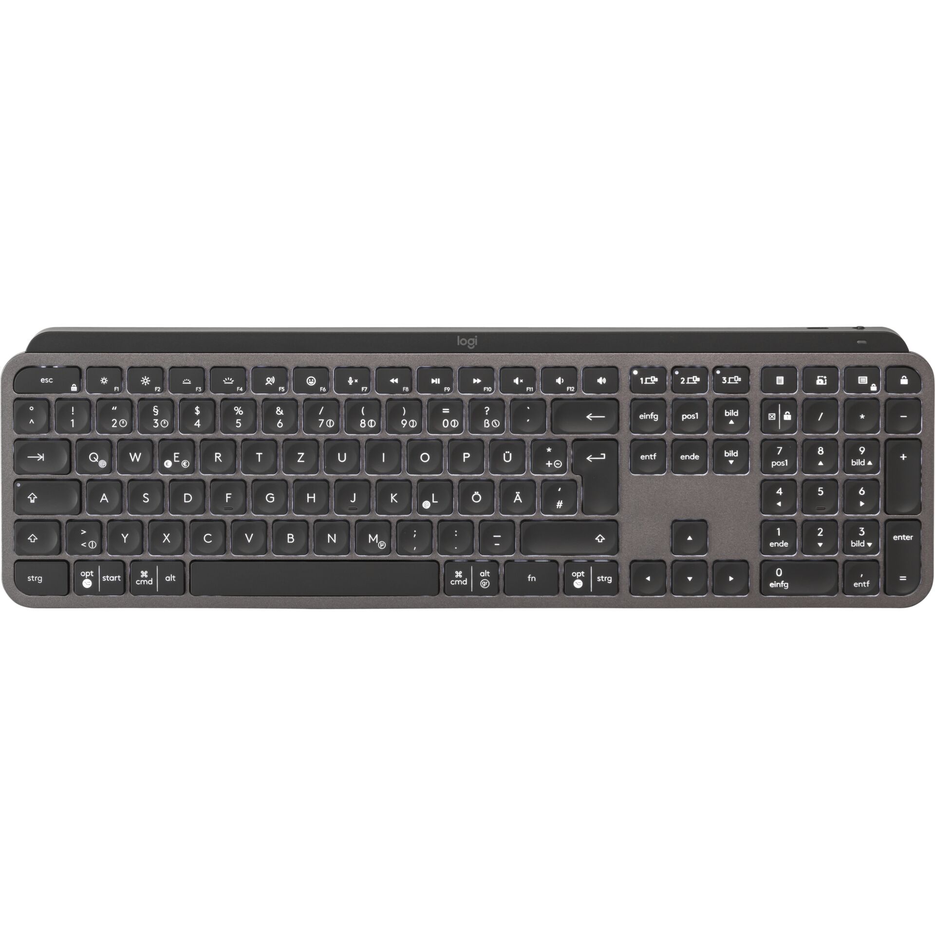 Tastatur, QWERTZ, Schwarz, Tastatur-Layout QWERTZ, USB-Verbindung