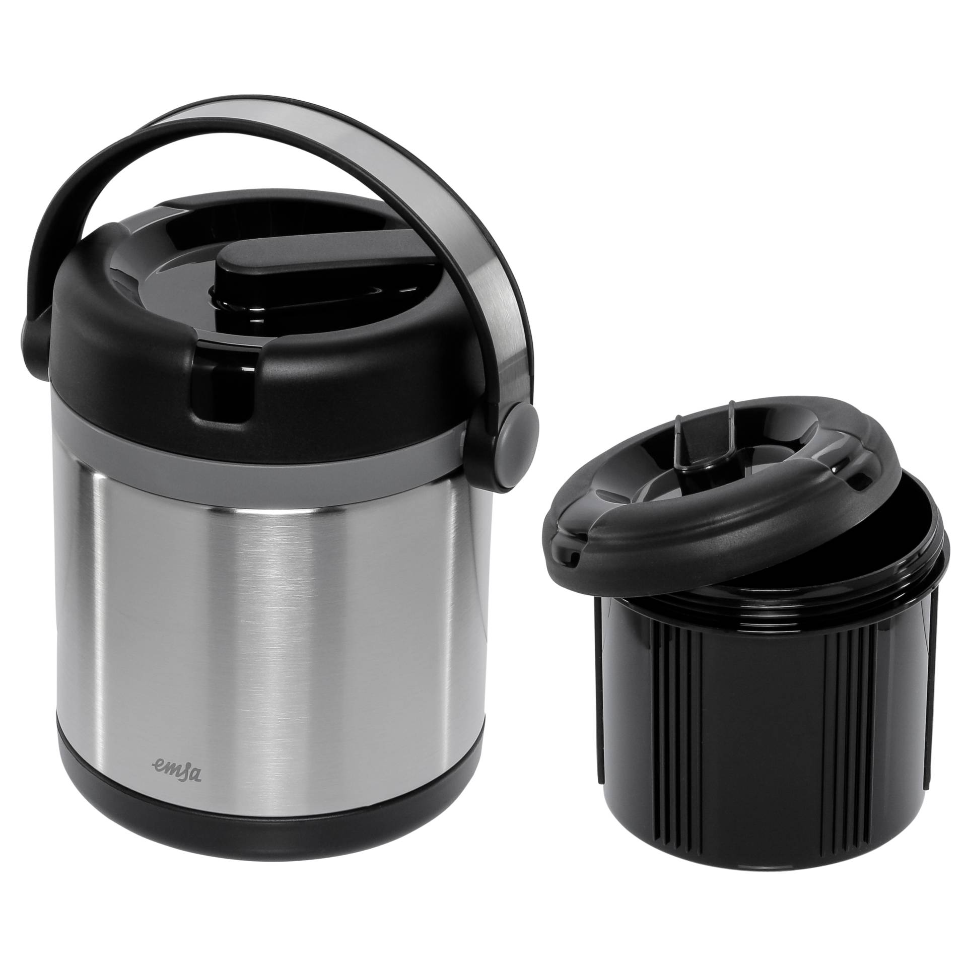 Emsa Mobility Isolier-Speisegef.  edestahl 1,2l schwarz/anthrazit