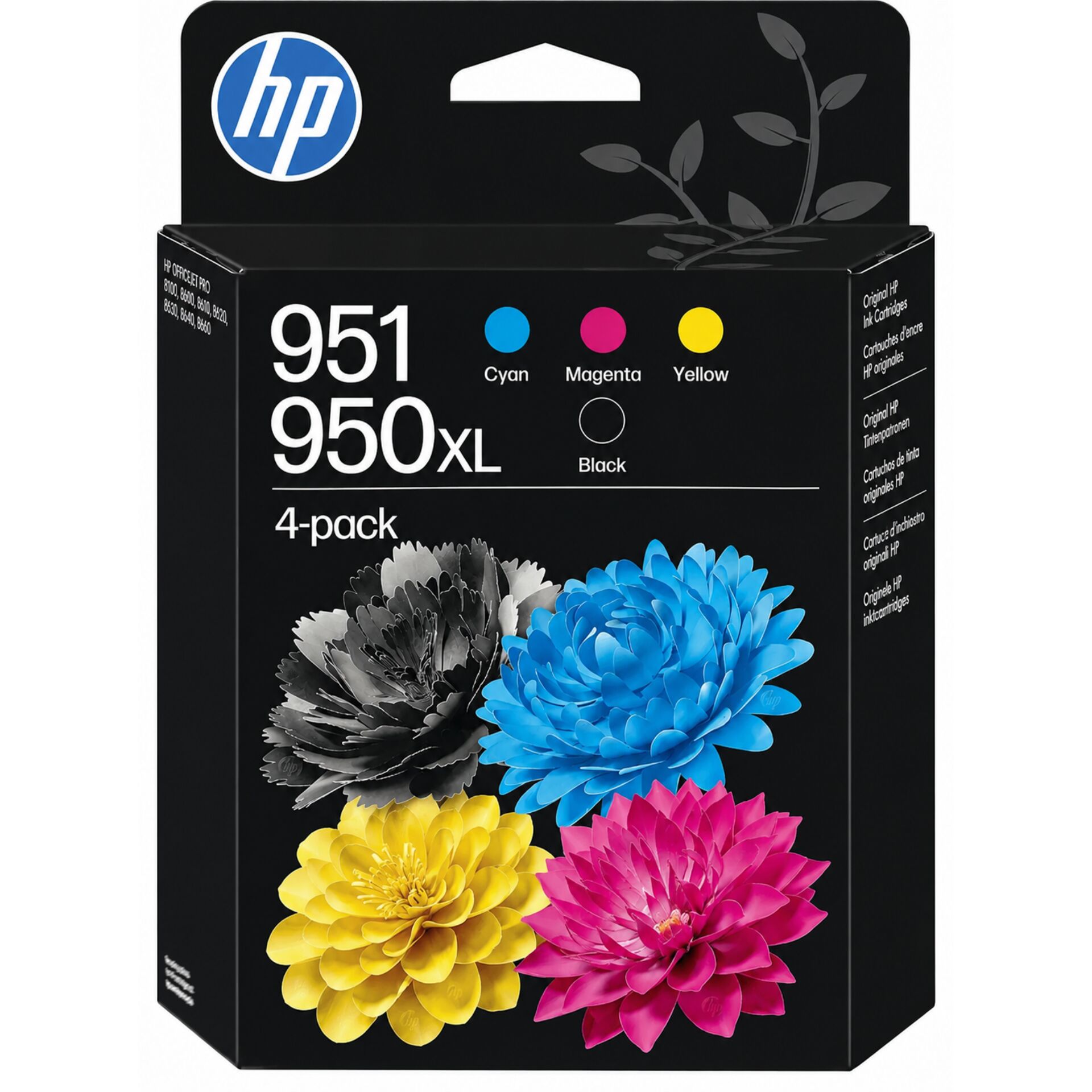 Tintenpatrone, HP 951/950 XL, 4er Pack, Cyan Magenta Yellow, Schwarz/Color-Scale