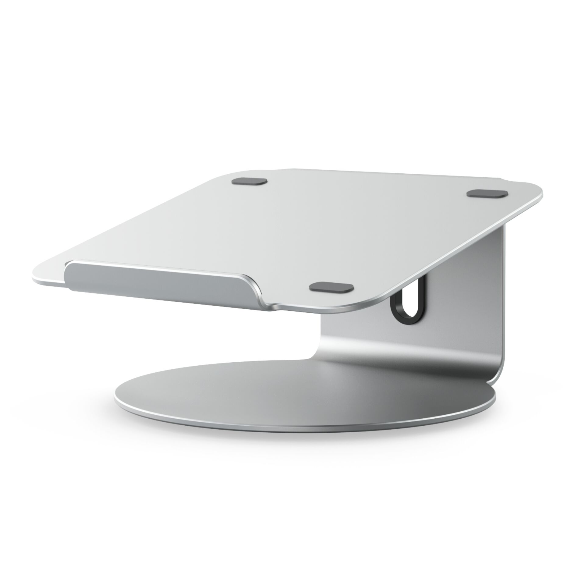 Laptopständer, Verstellbar, Schreibtischzubehör, Metall, Grau