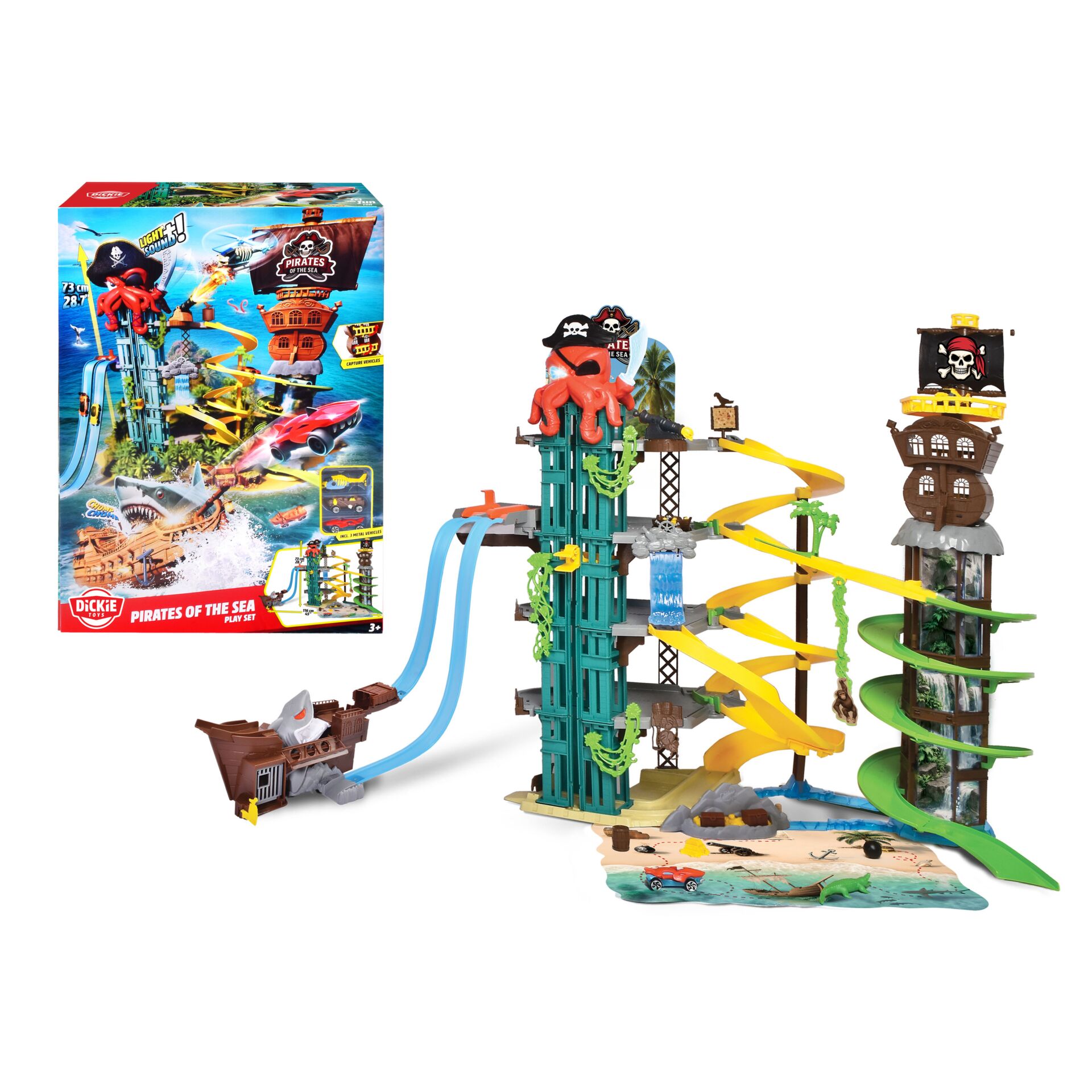 Pirates of the Sea, Spielset, Wasserrutsche, Piratenthema, Konstruktionsspielzeug