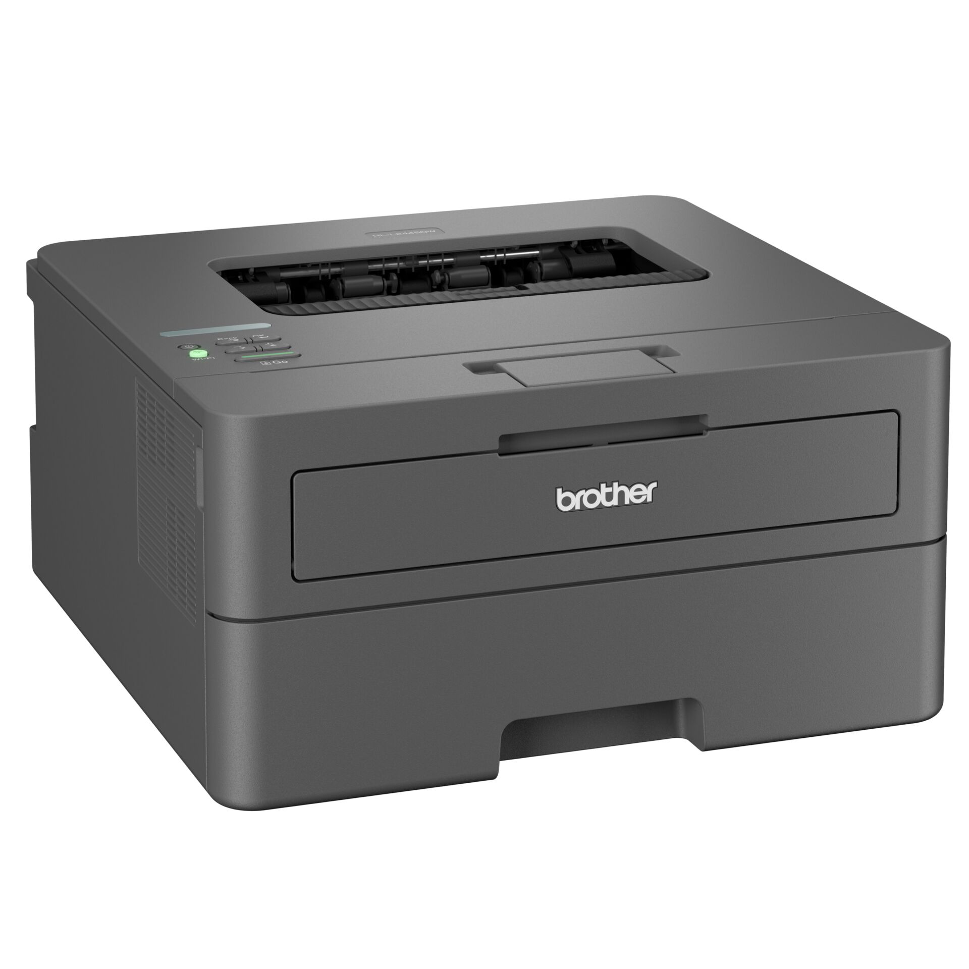Laserdrucker, Drucker, Schwarz/Grau, Papierfach, Brother