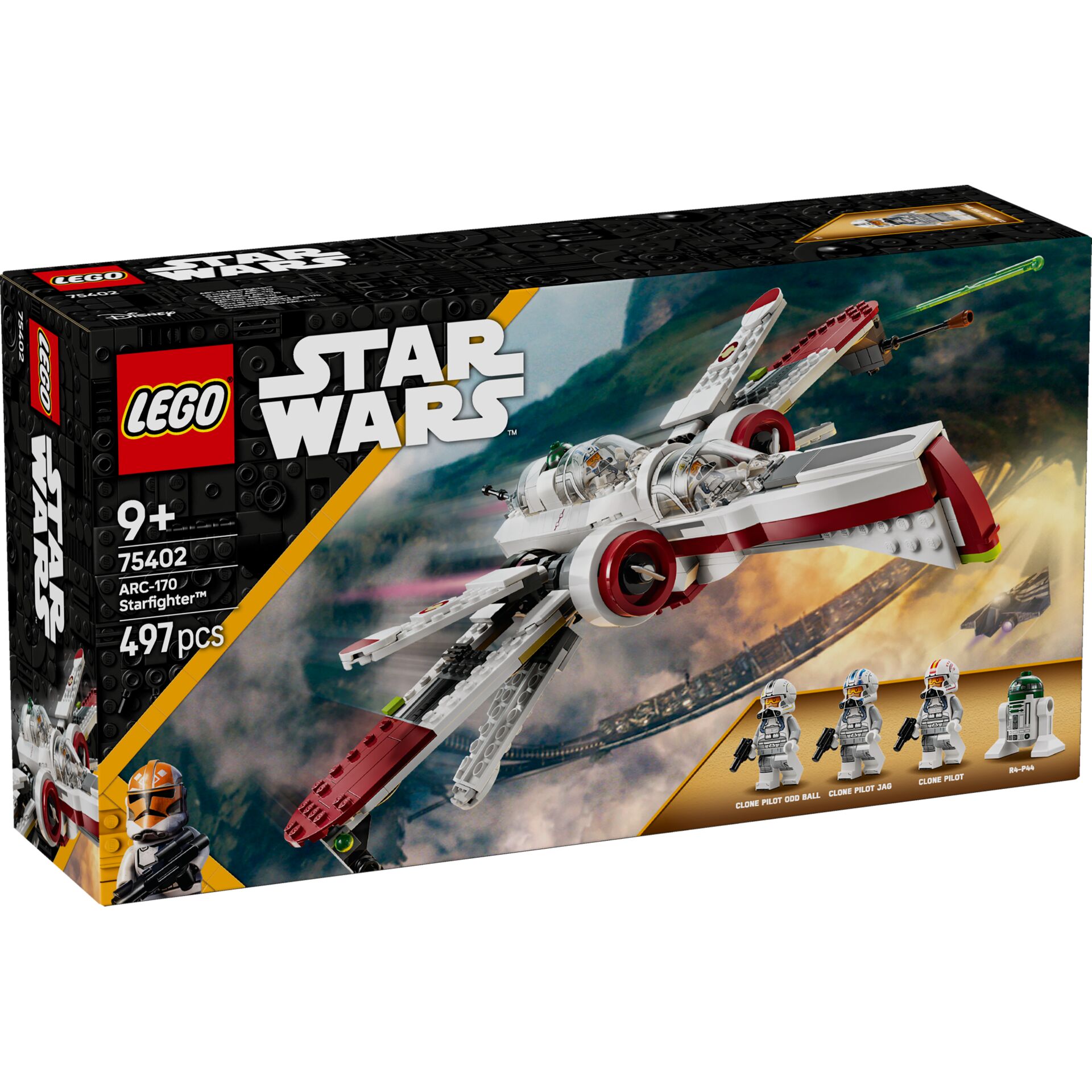 Lego Star Wars, ARC-170 Starfighter, Modellbau, Weltraum, Minifiguren