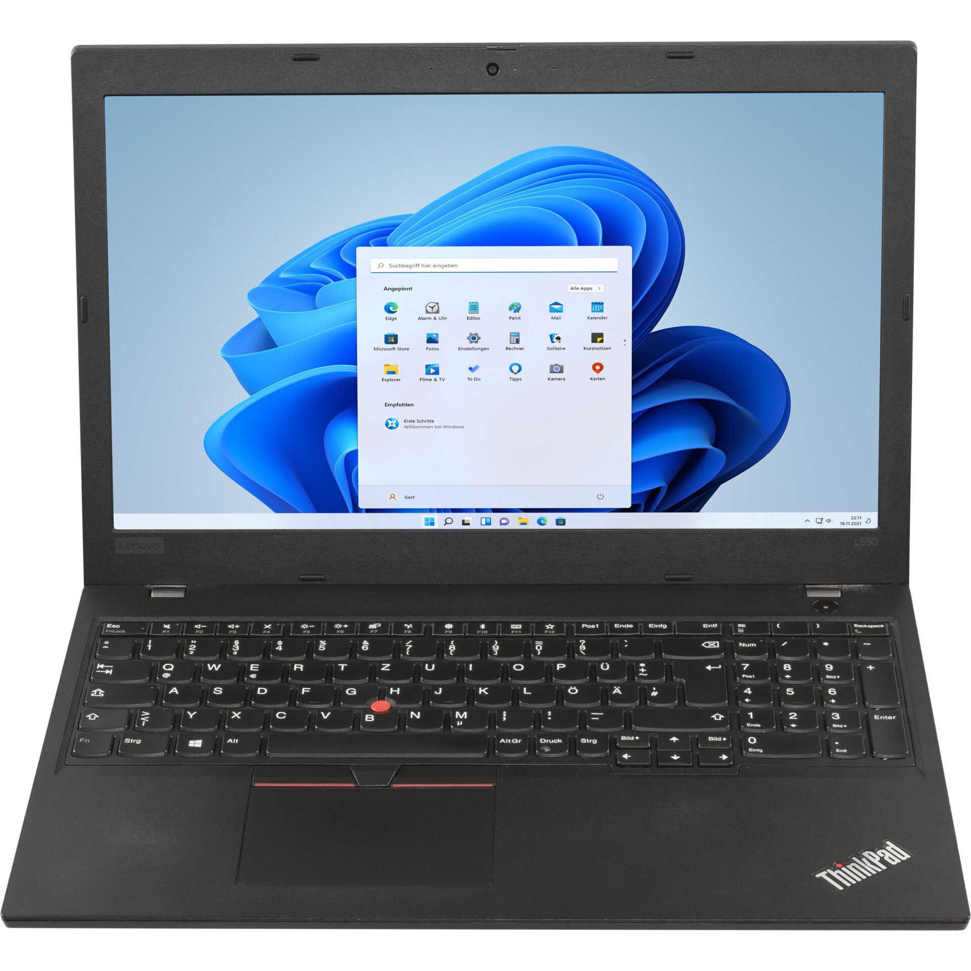 laptop, ThinkPad, schwarz, 14-Zoll, Windows