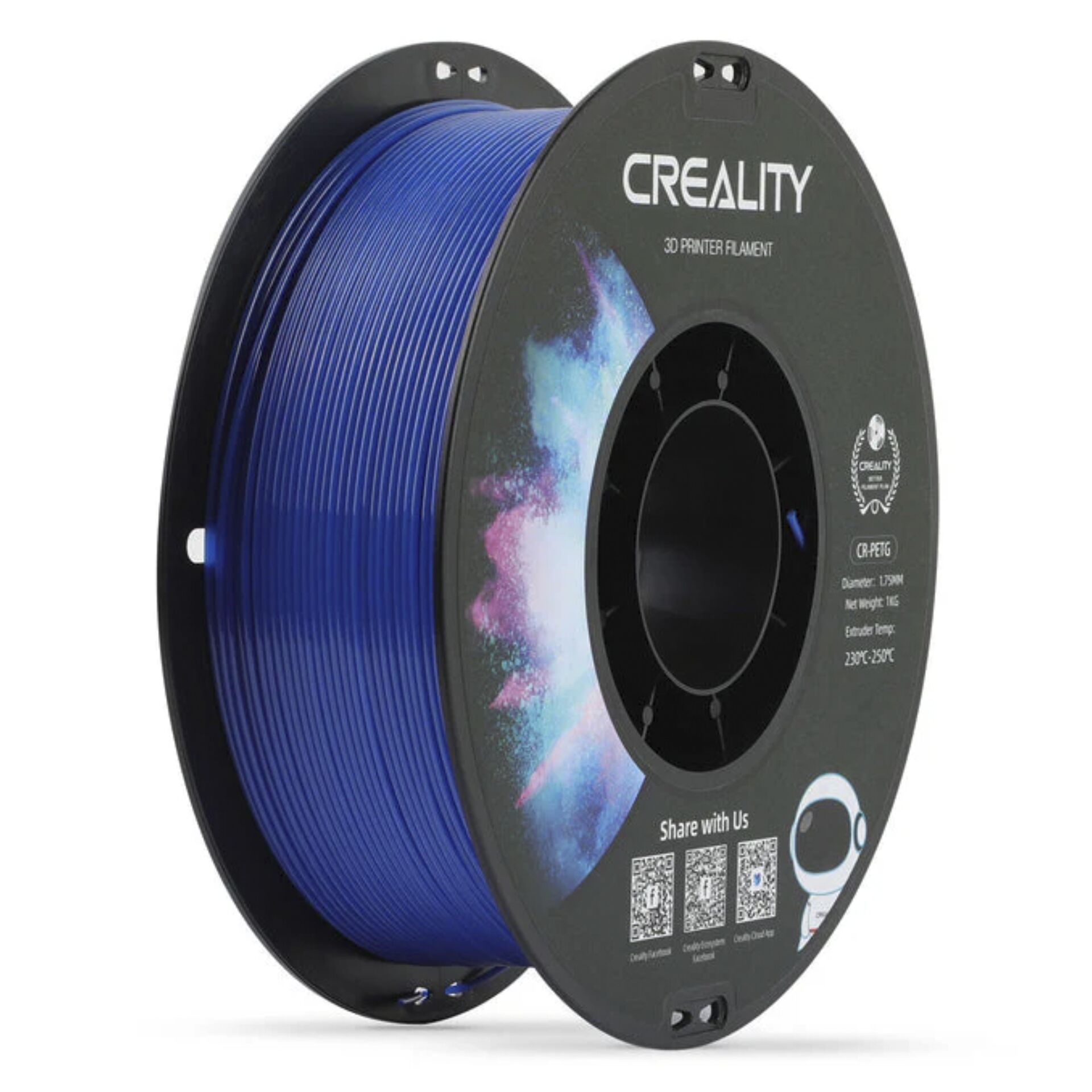 3D-Druck Filament, PLA Filament, Blau, Spule, Filament-Spule