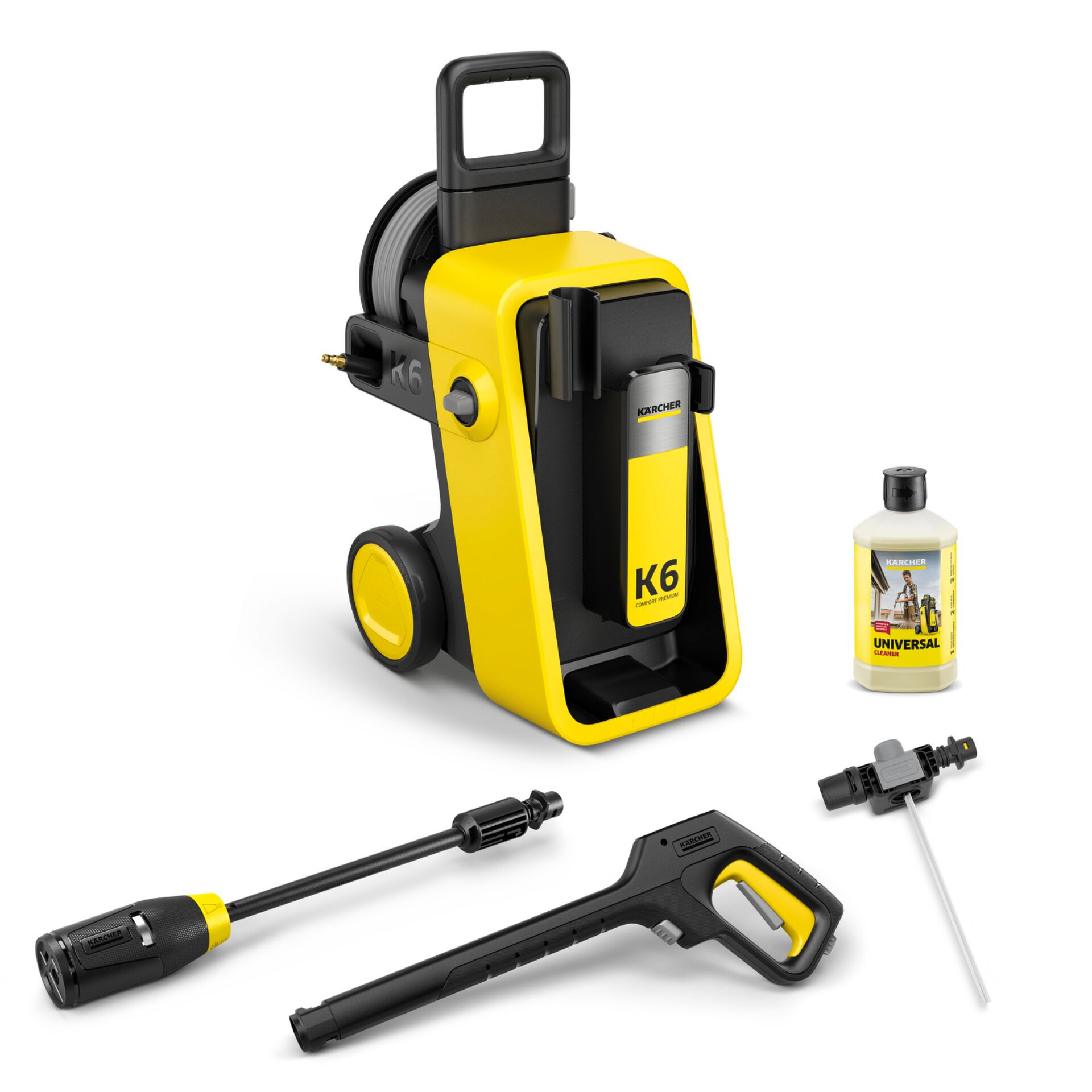 Kärcher K6, Druckreiniger, Druckreiniger-Kit, Gartenreinigung, Reinigungsflüssigkeit 1L
