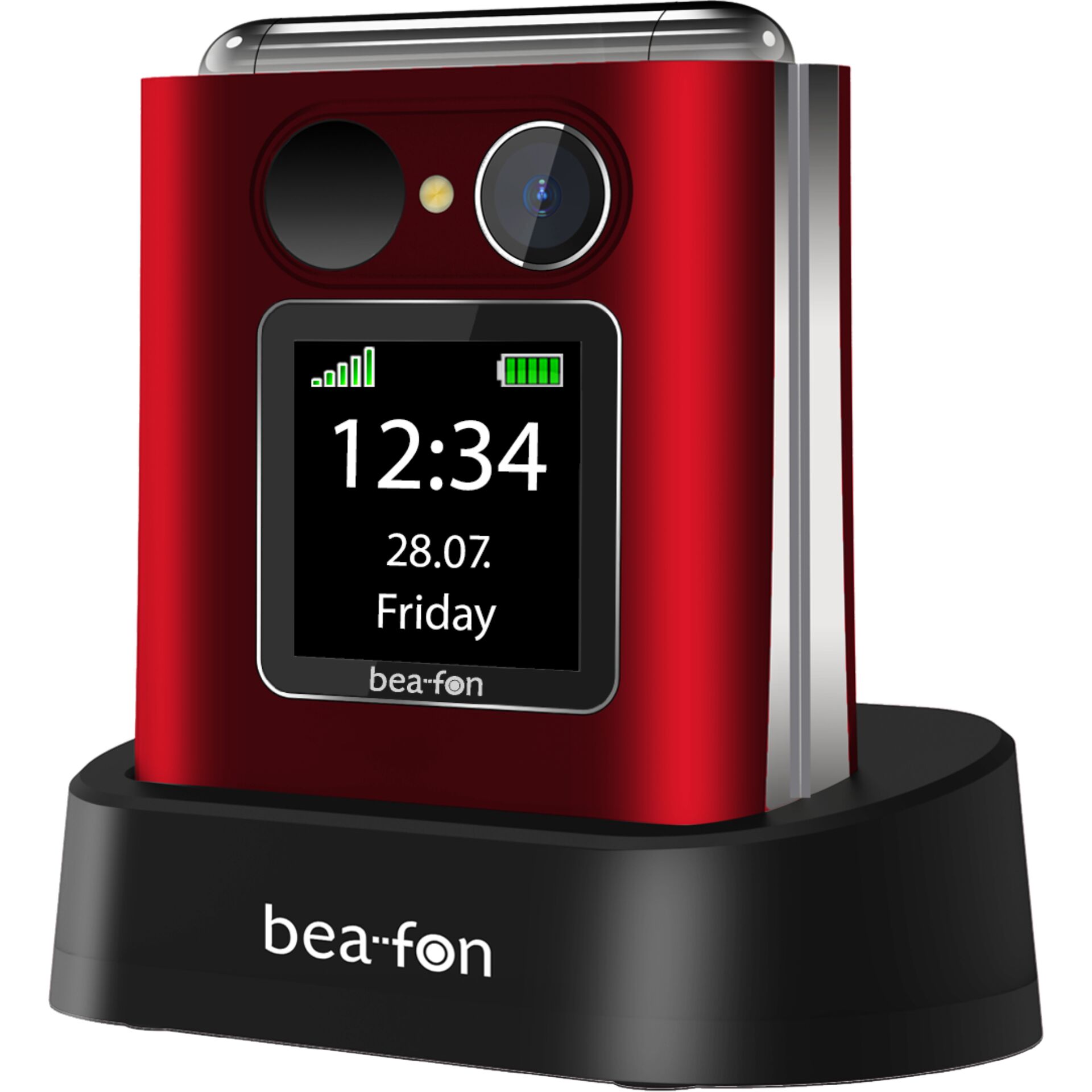 Tisch-Dockingstation, Bea-fon Gerät, Kamerahalter, Rotes Telefon, Standschutz Dock
