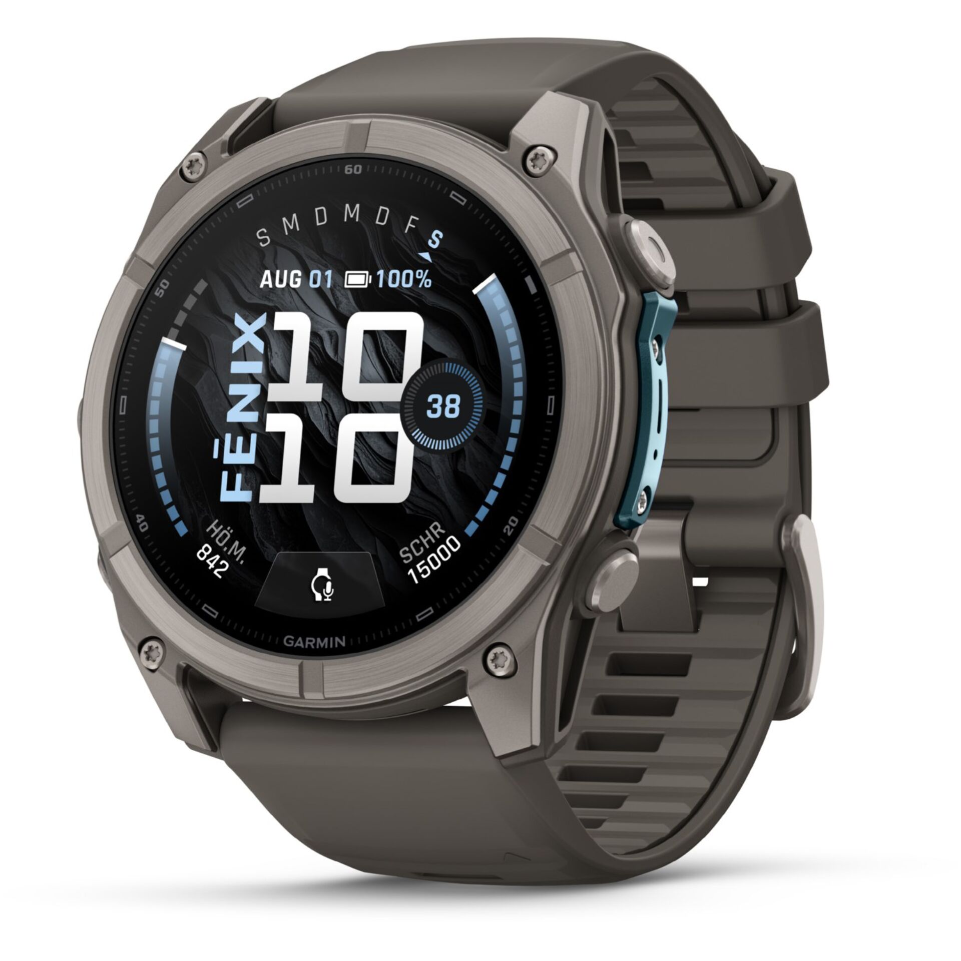 Uhren, Smartwatch, Rundes Gehäuse, Gummiarmband, Digitales Zifferblatt